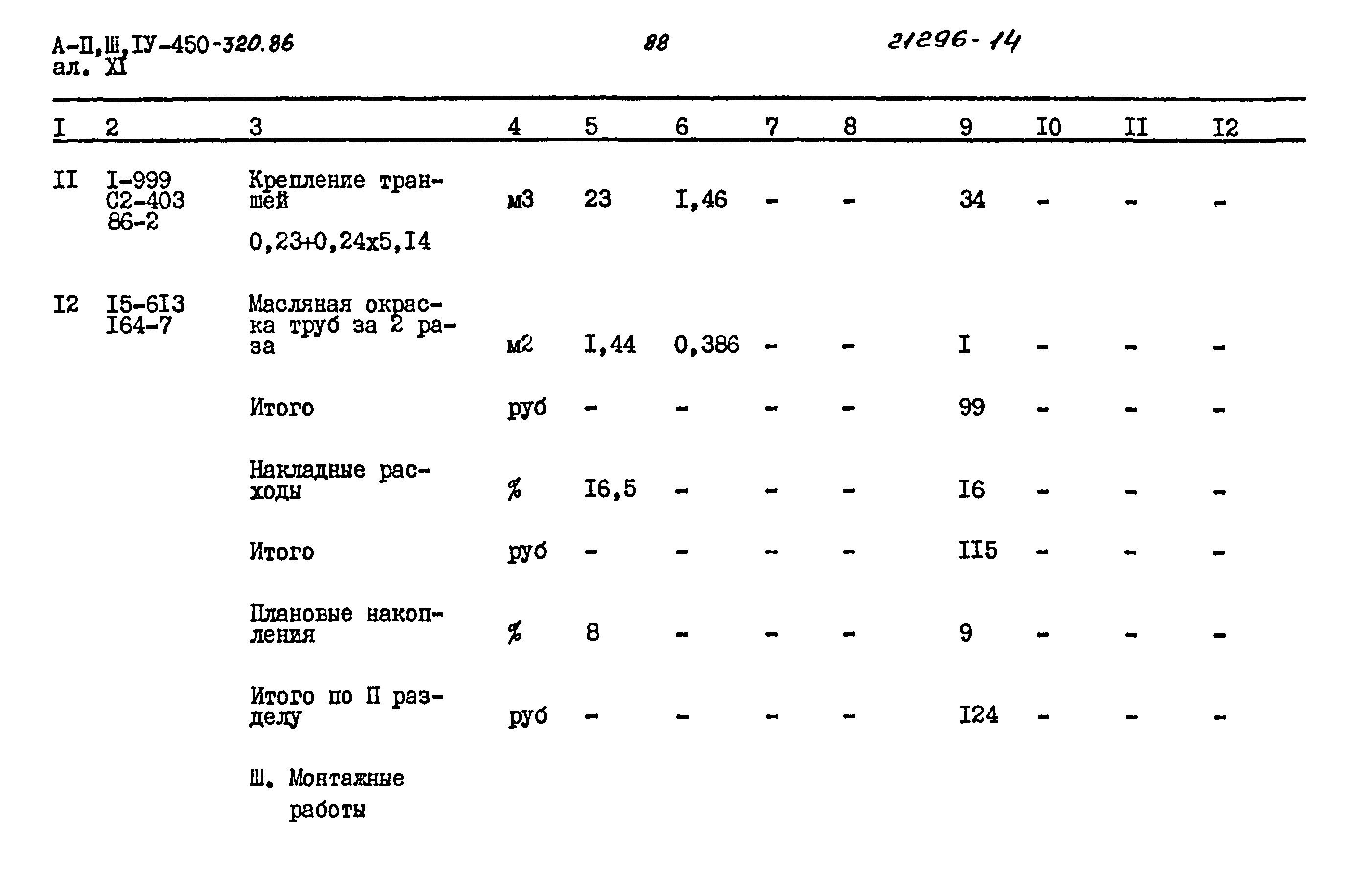Типовой проект А-II,III,IV-450-320.86