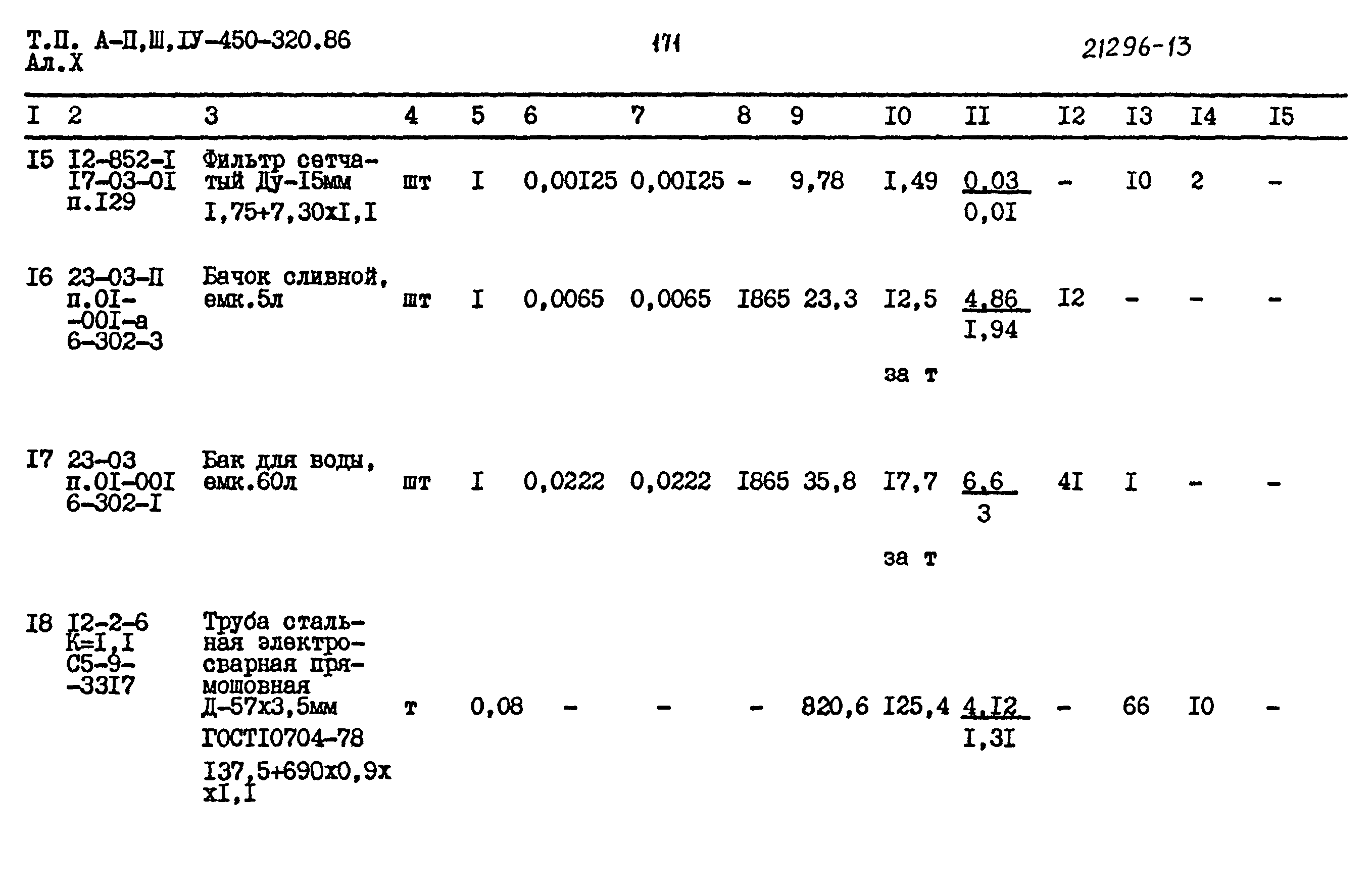 Типовой проект А-II,III,IV-450-320.86