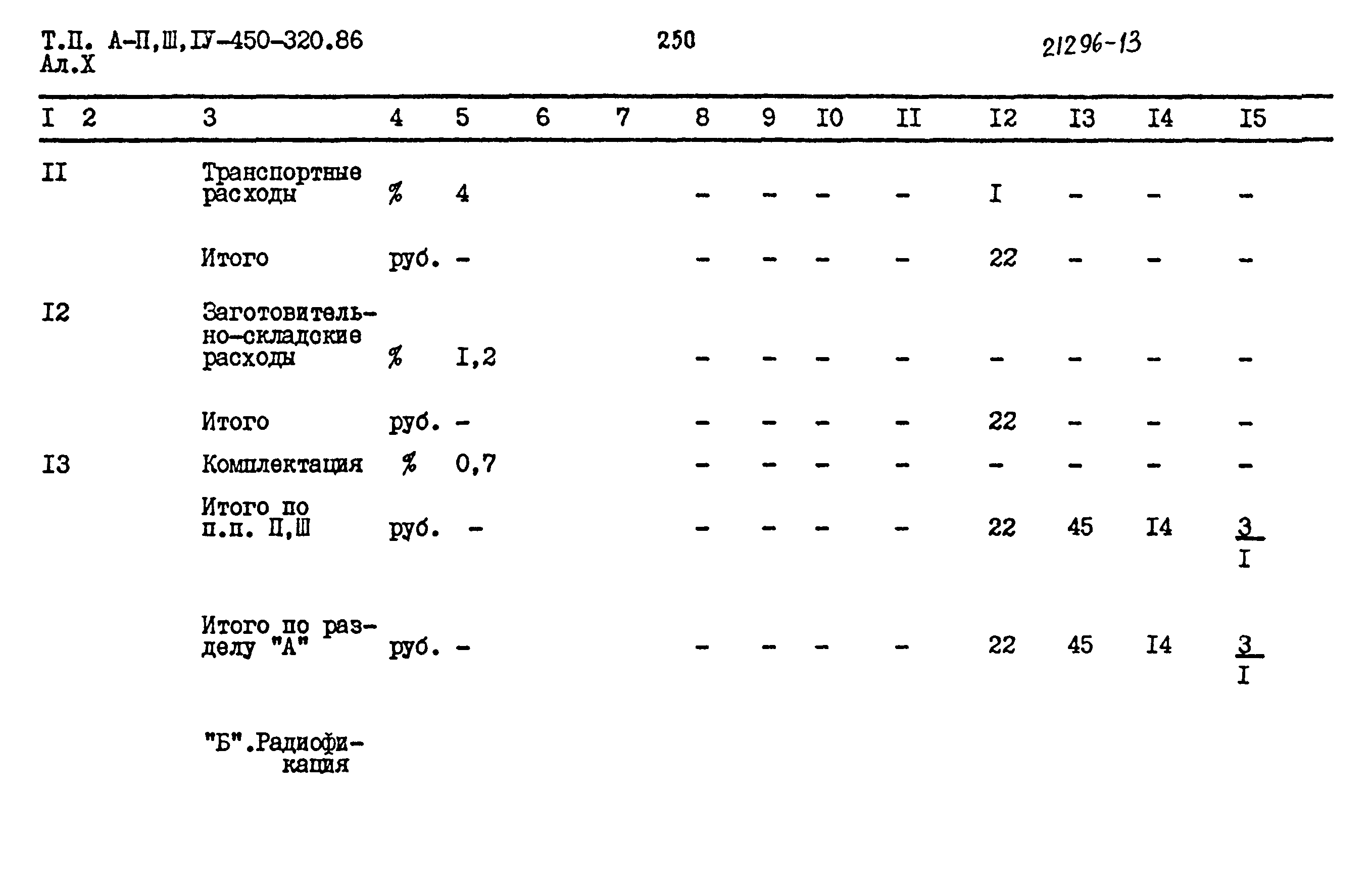 Типовой проект А-II,III,IV-450-320.86