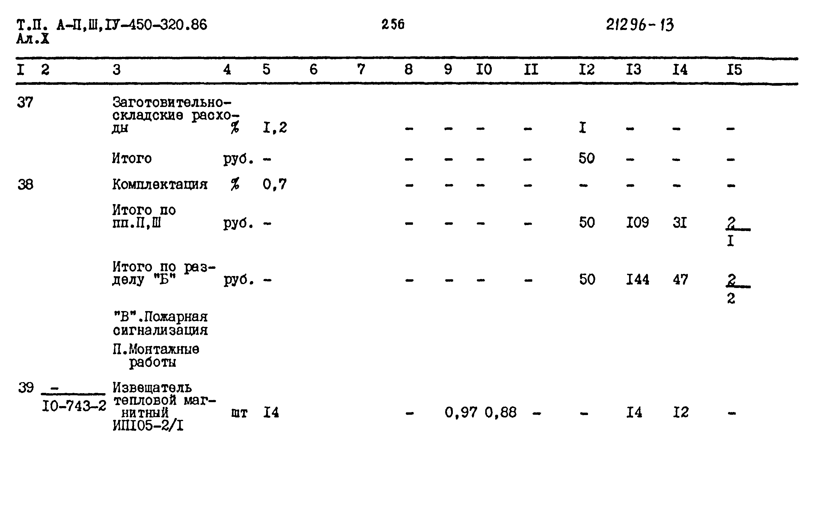 Типовой проект А-II,III,IV-450-320.86