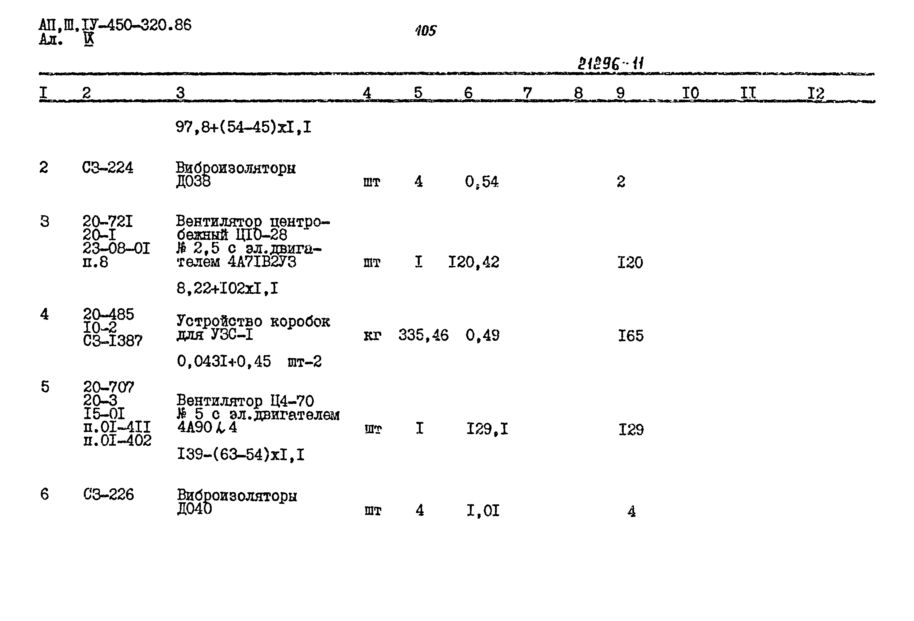 Типовой проект А-II,III,IV-450-320.86