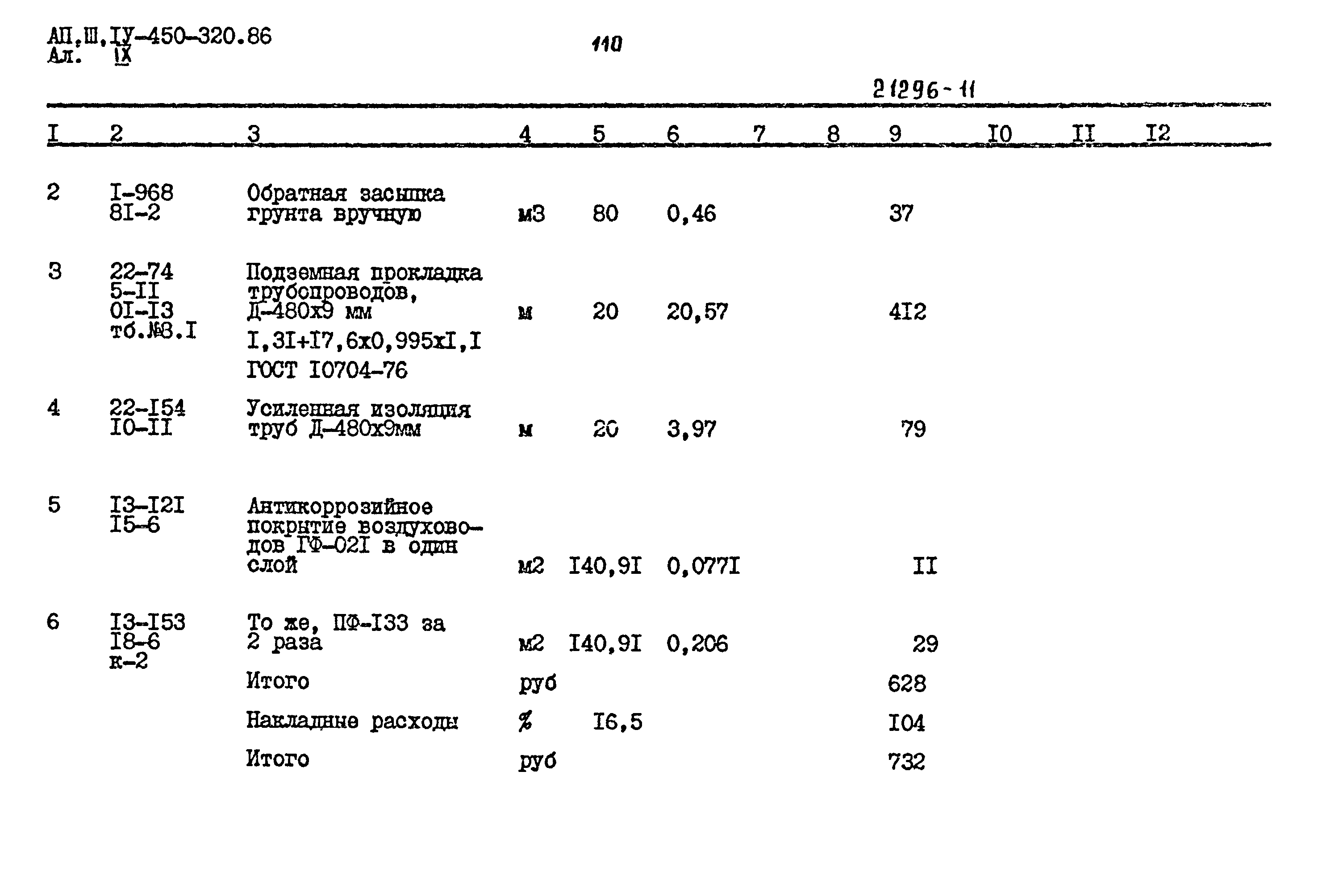 Типовой проект А-II,III,IV-450-320.86