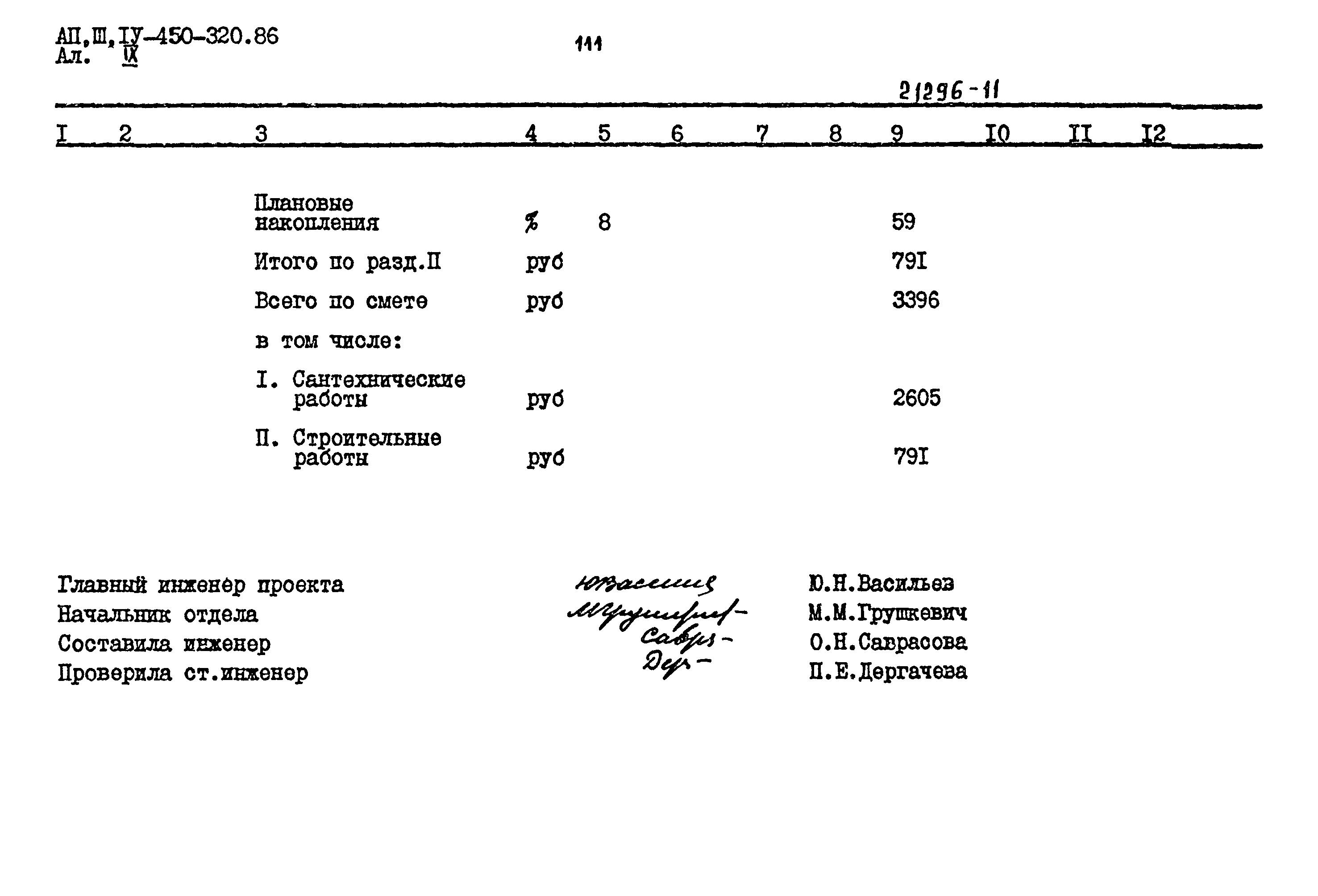 Типовой проект А-II,III,IV-450-320.86