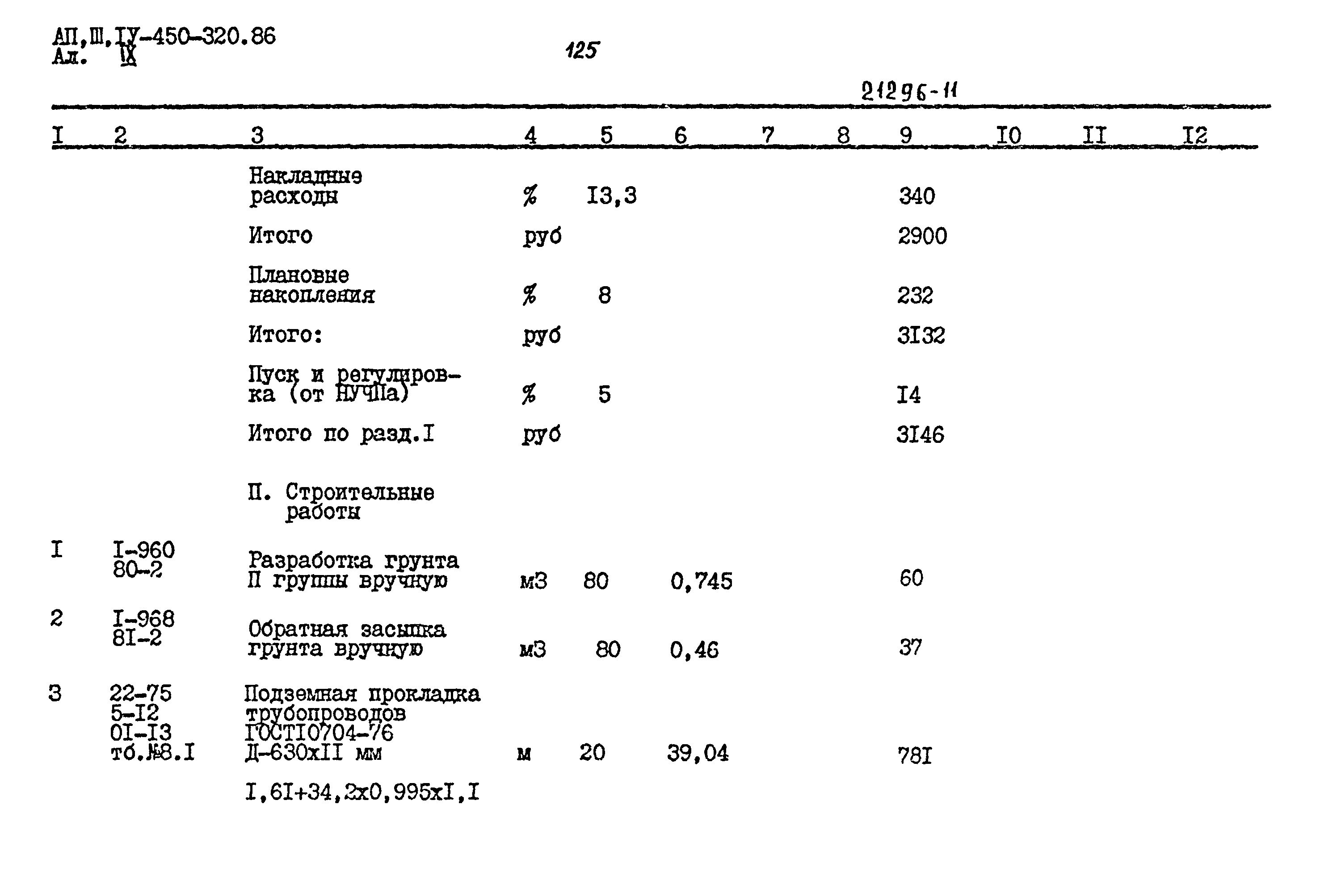 Типовой проект А-II,III,IV-450-320.86