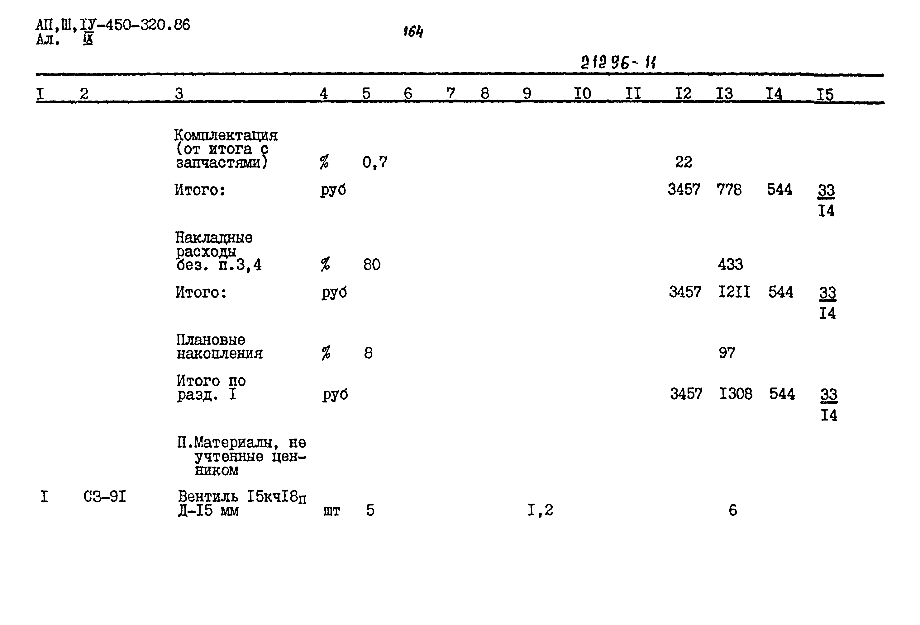 Типовой проект А-II,III,IV-450-320.86