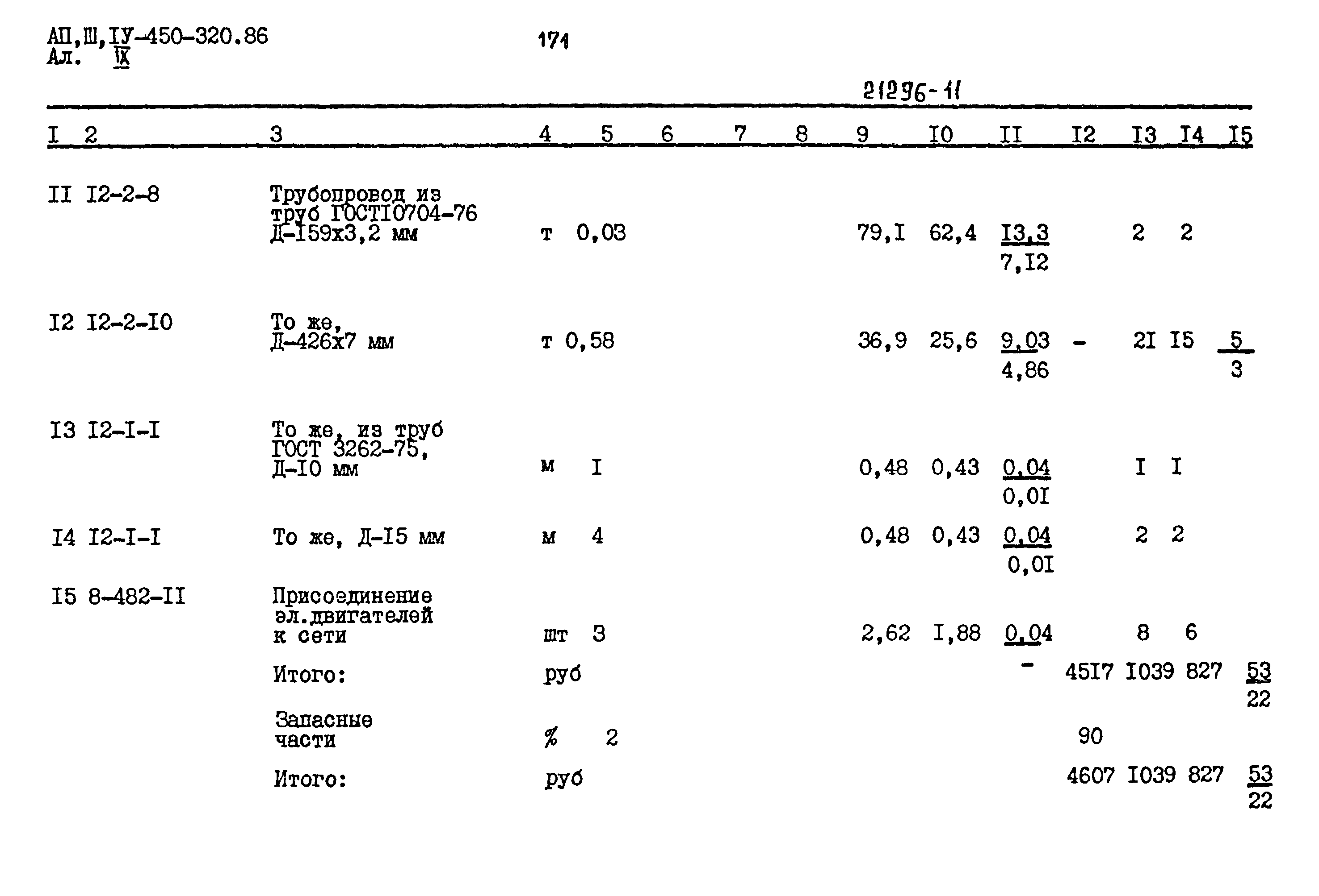 Типовой проект А-II,III,IV-450-320.86