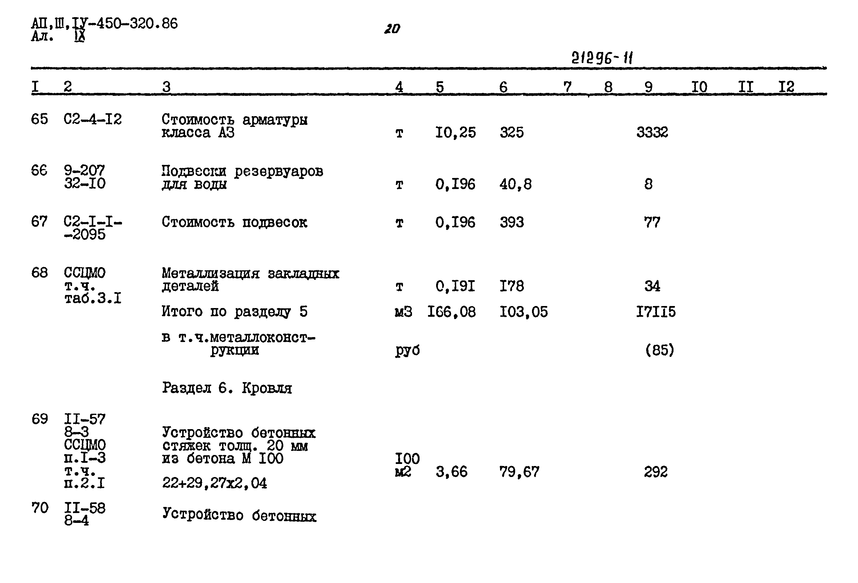 Типовой проект А-II,III,IV-450-320.86