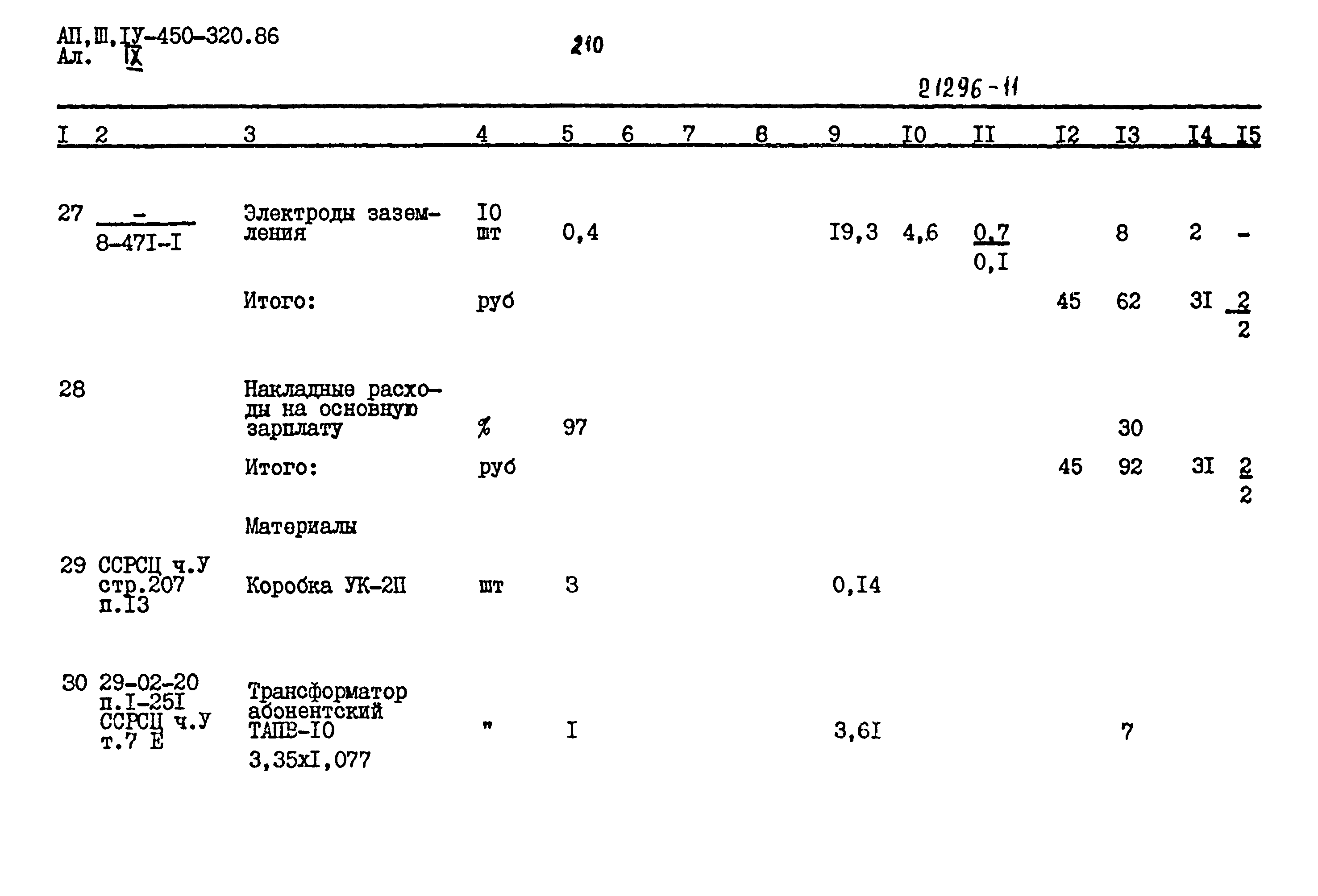 Типовой проект А-II,III,IV-450-320.86
