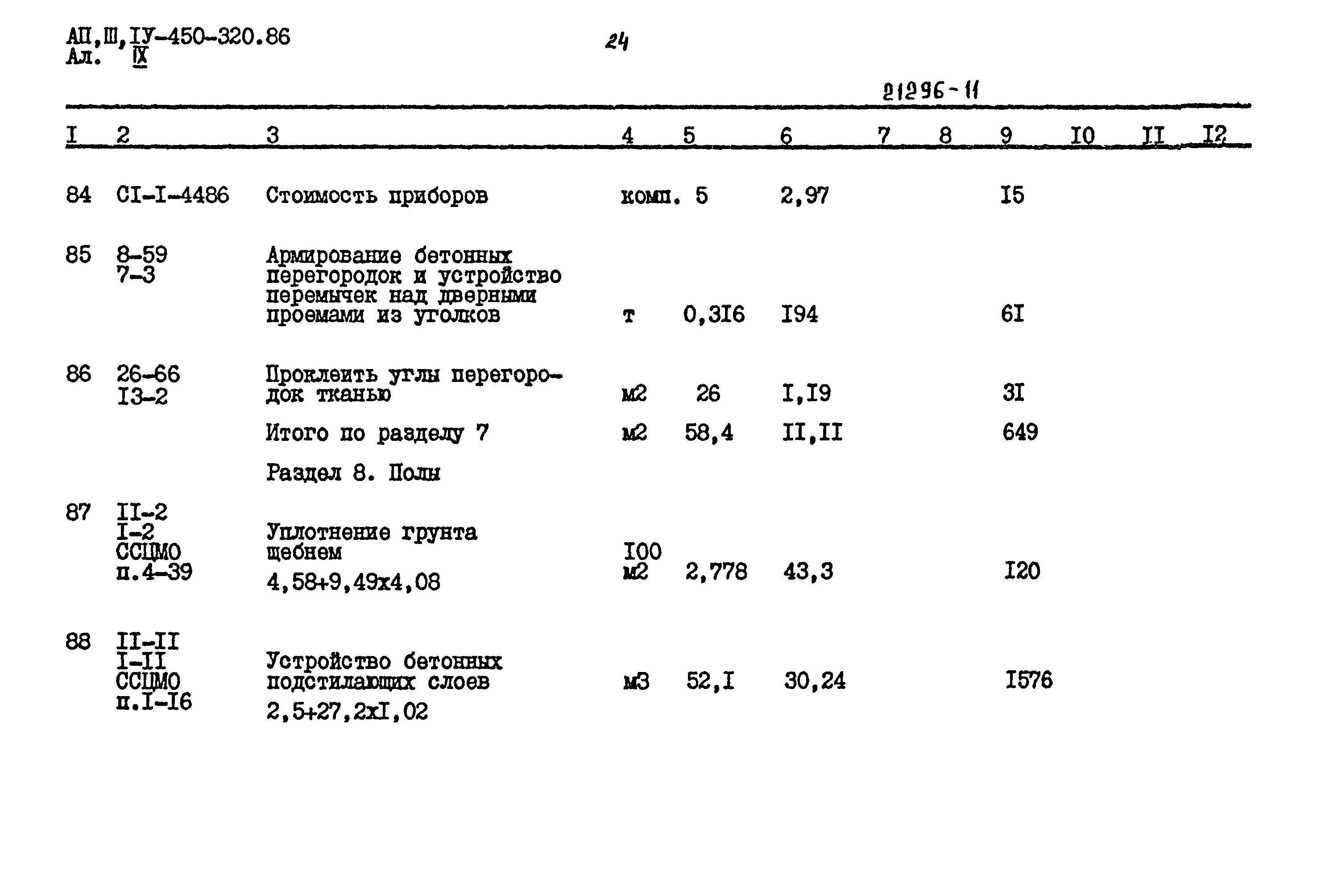 Типовой проект А-II,III,IV-450-320.86