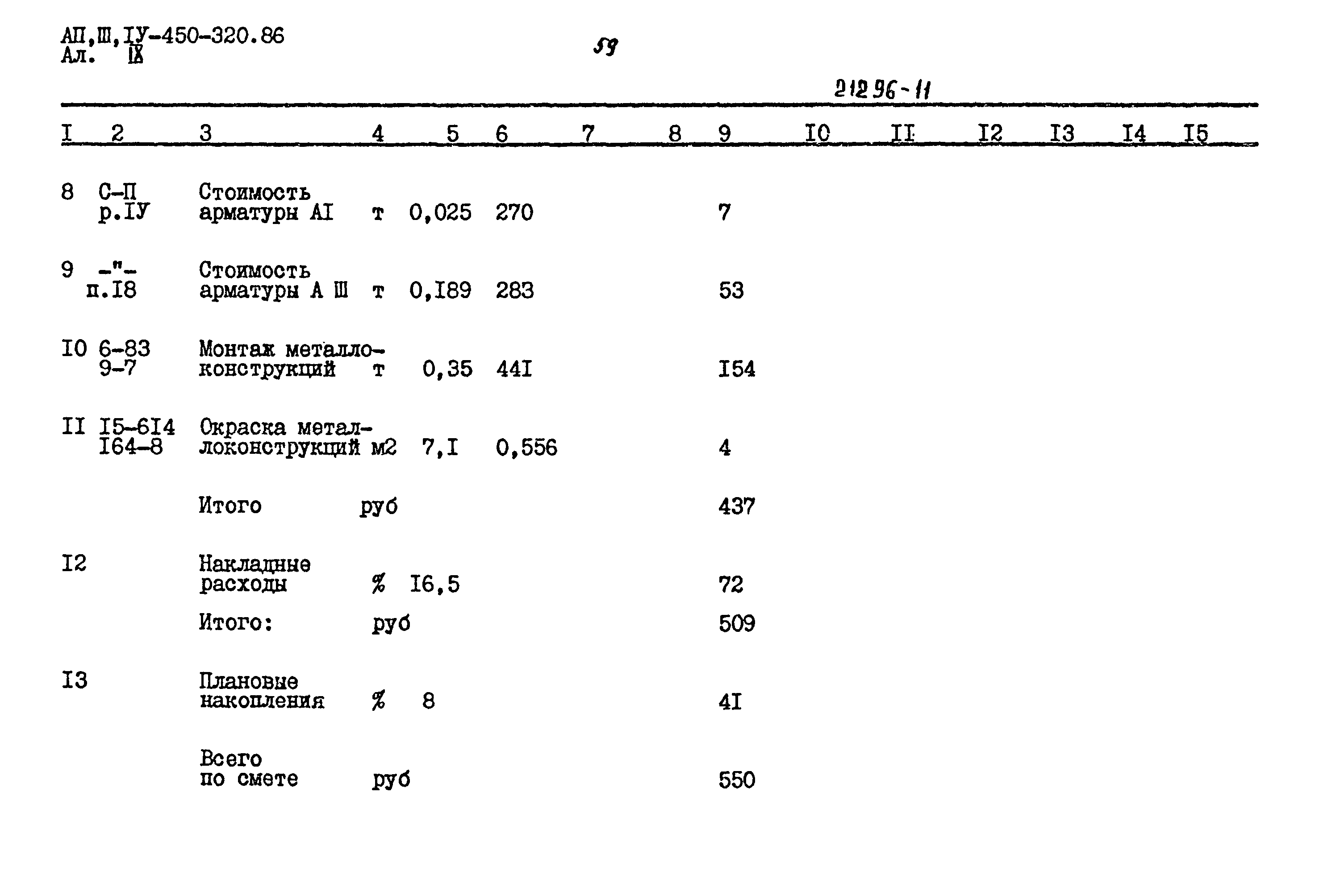 Типовой проект А-II,III,IV-450-320.86