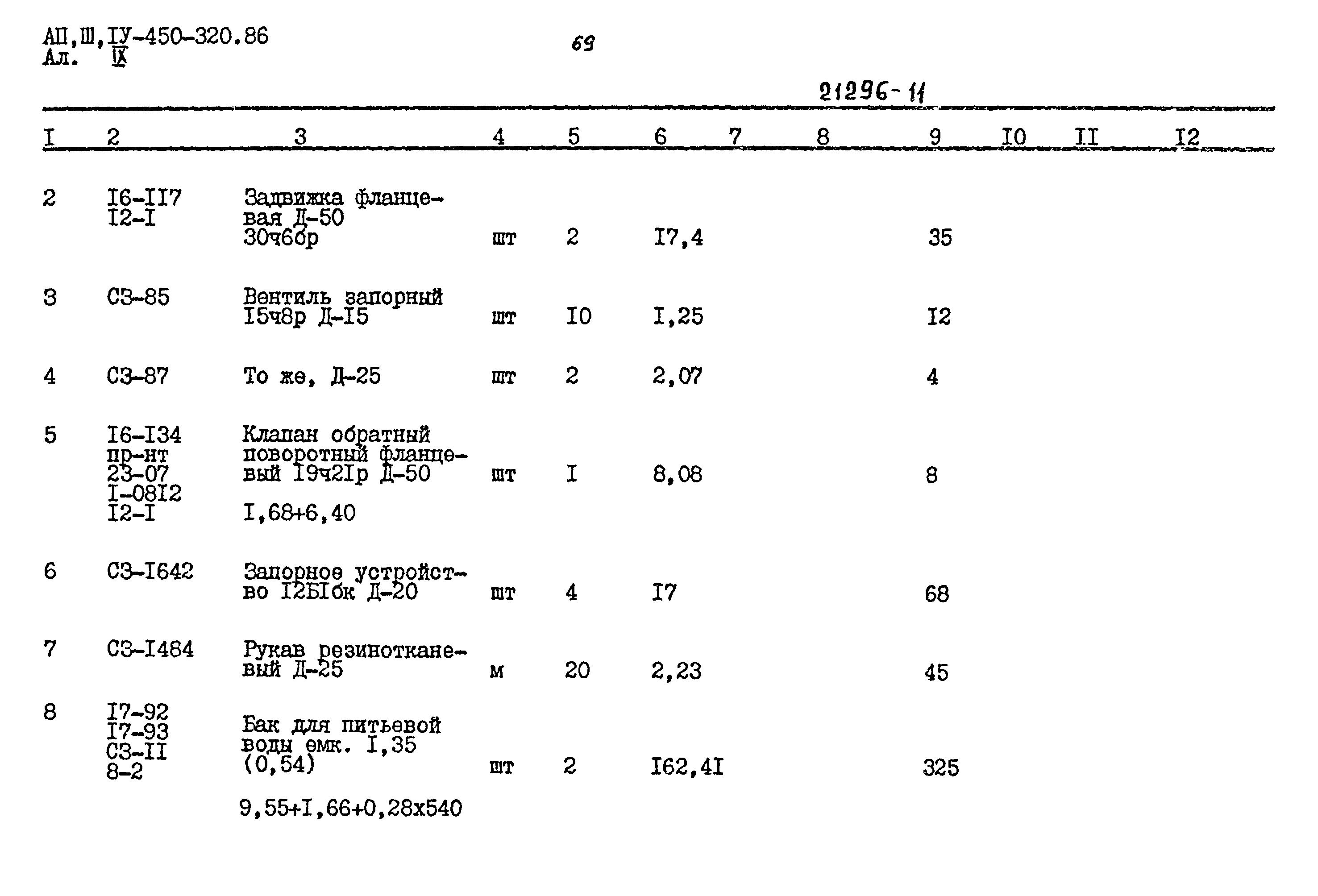Типовой проект А-II,III,IV-450-320.86