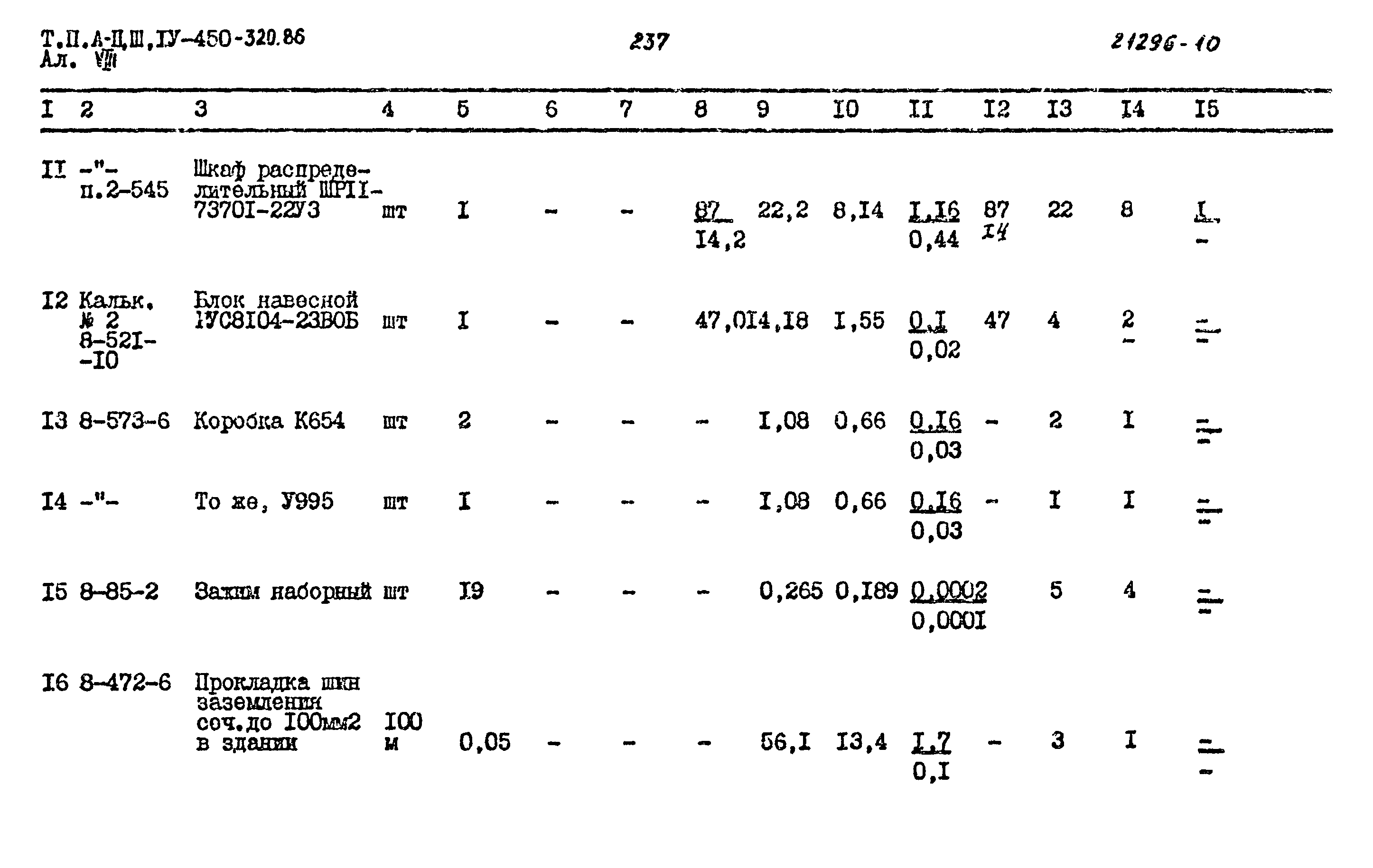 Типовой проект А-II,III,IV-450-320.86