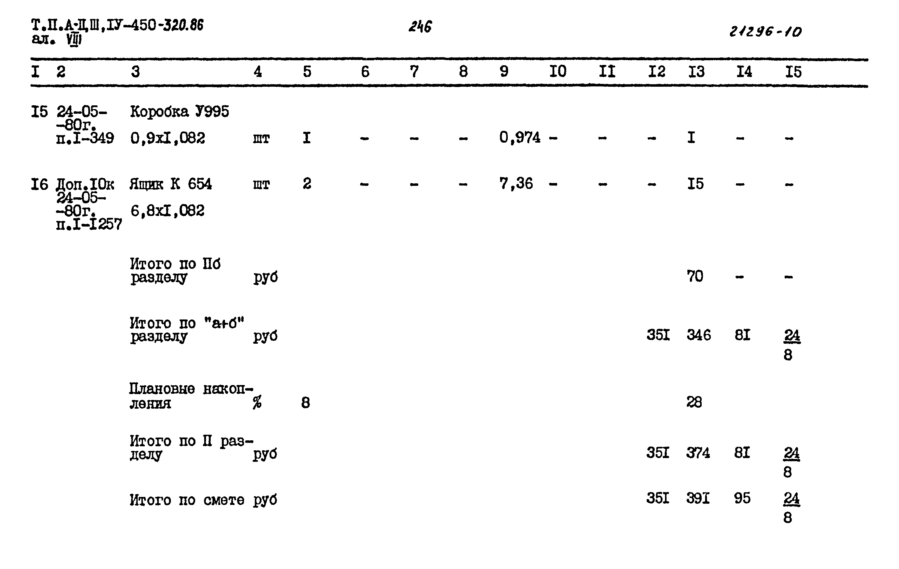 Типовой проект А-II,III,IV-450-320.86