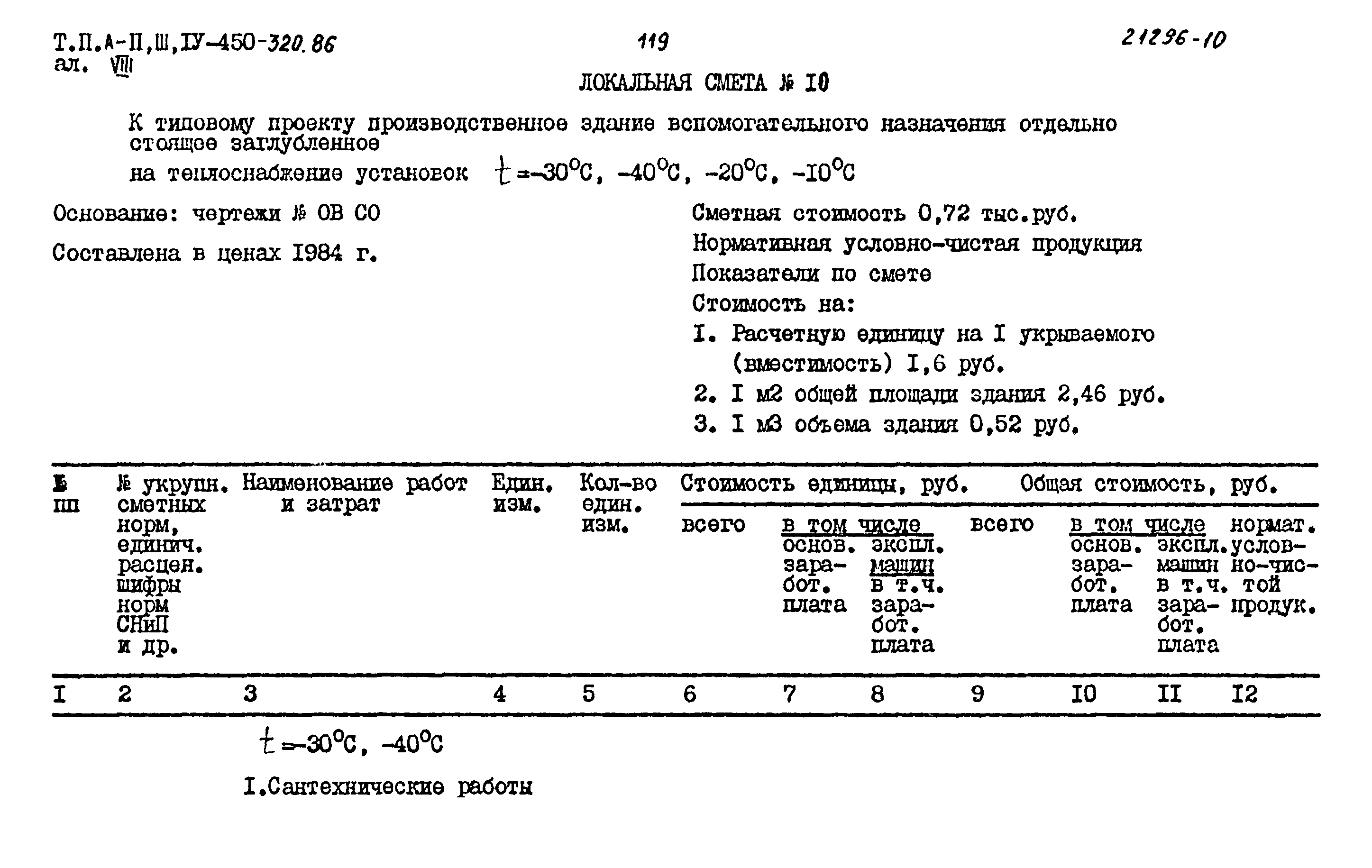 Типовой проект А-II,III,IV-450-320.86