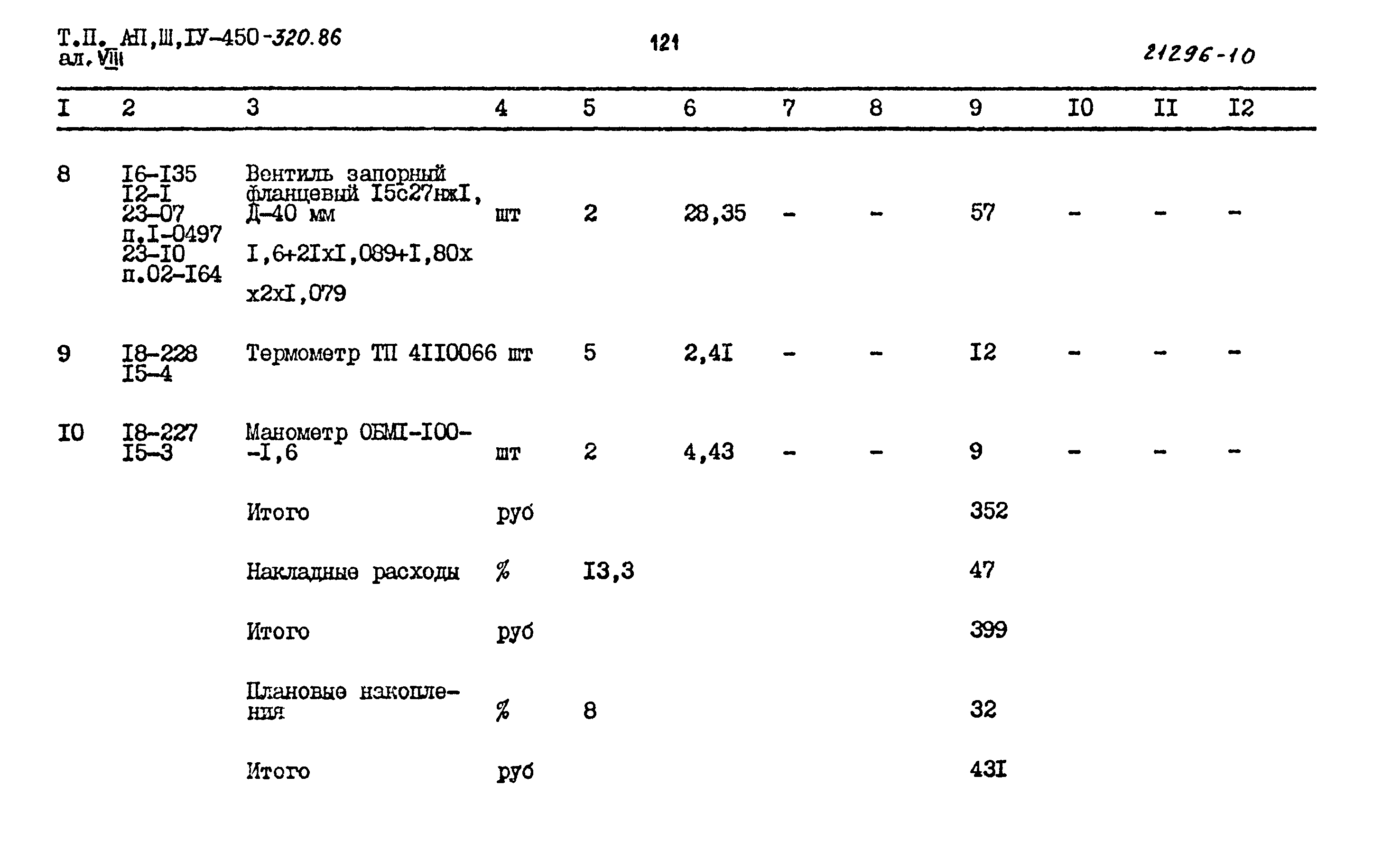Типовой проект А-II,III,IV-450-320.86