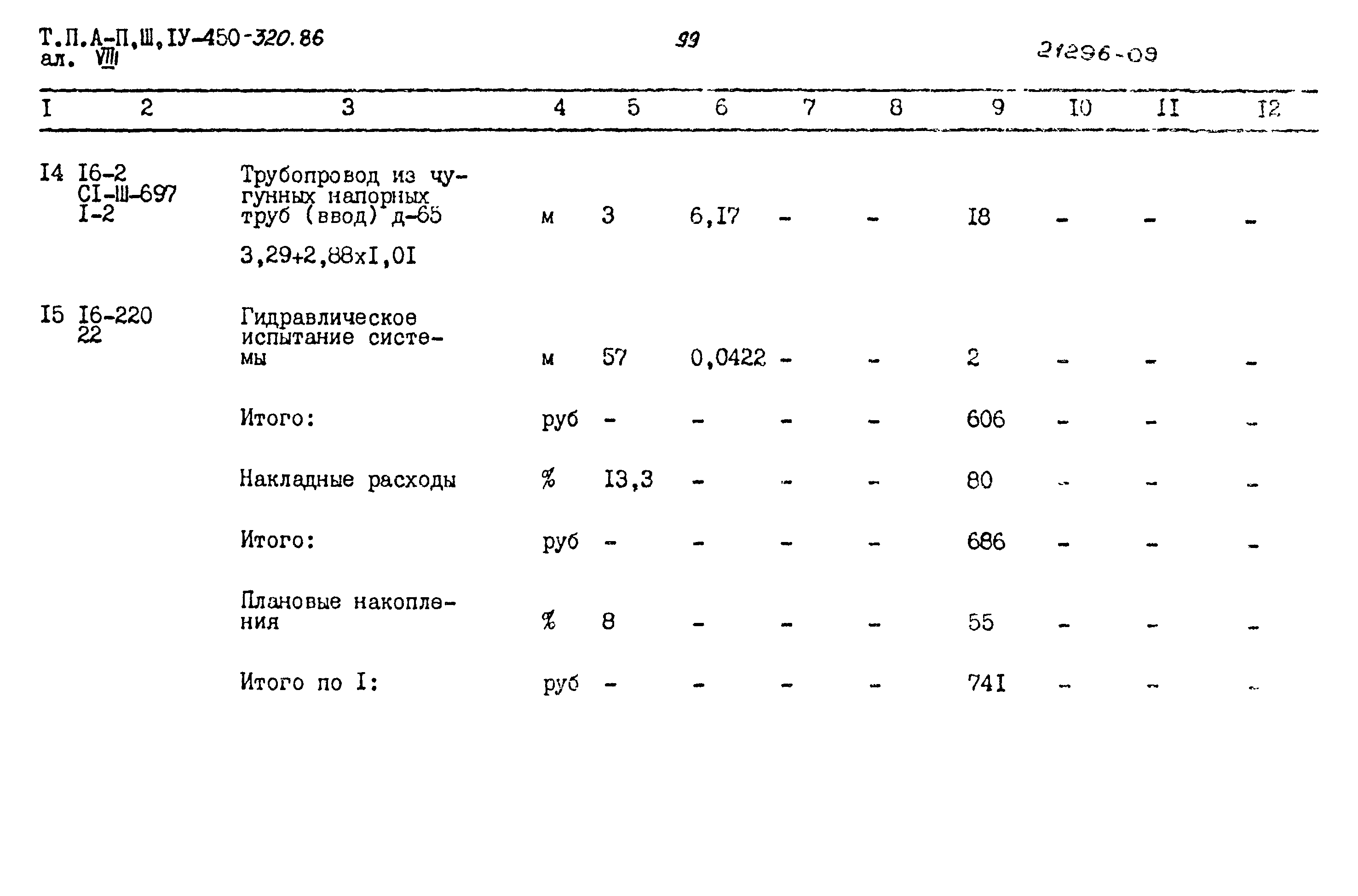 Типовой проект А-II,III,IV-450-320.86