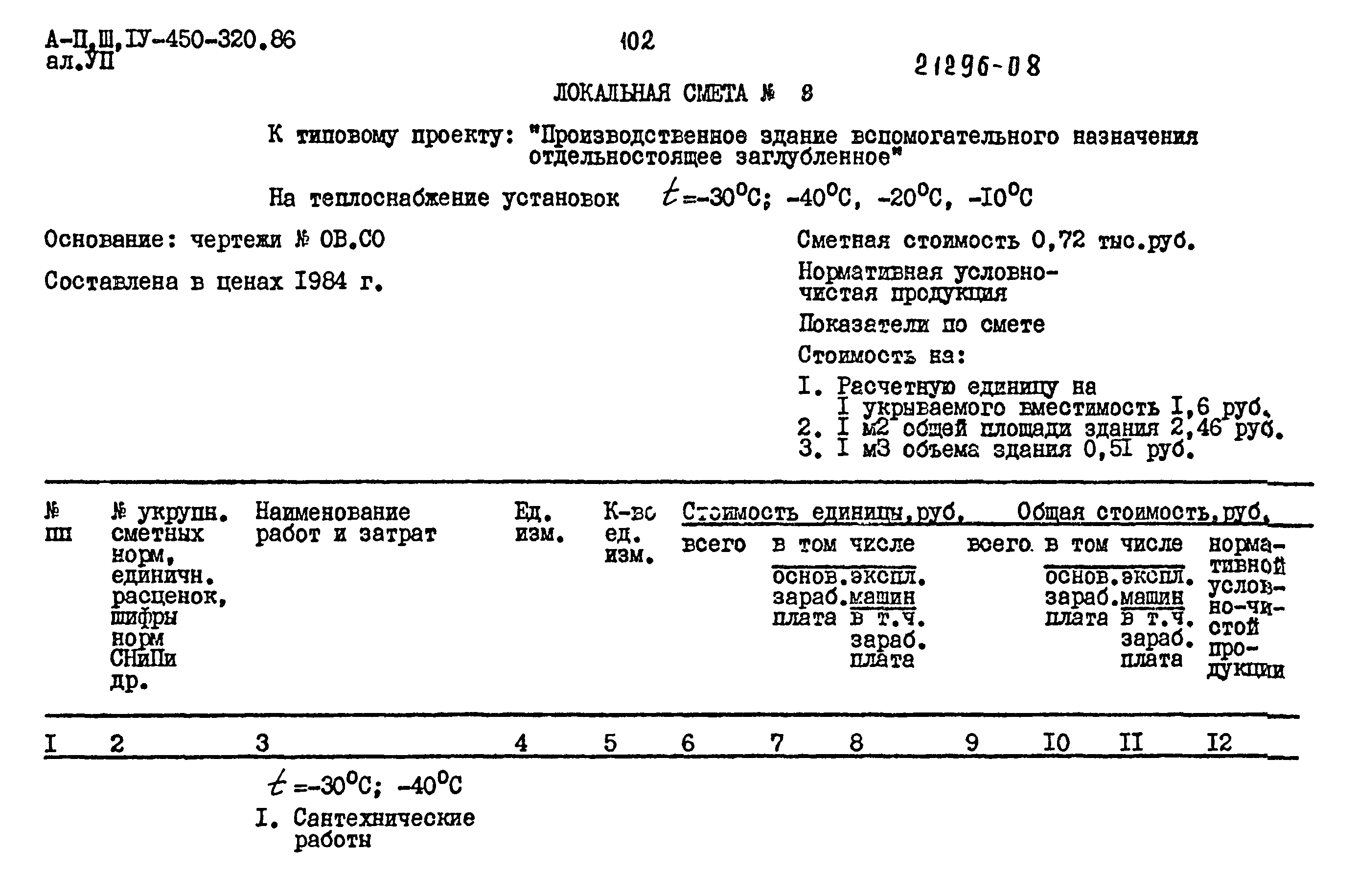 Типовой проект А-II,III,IV-450-320.86