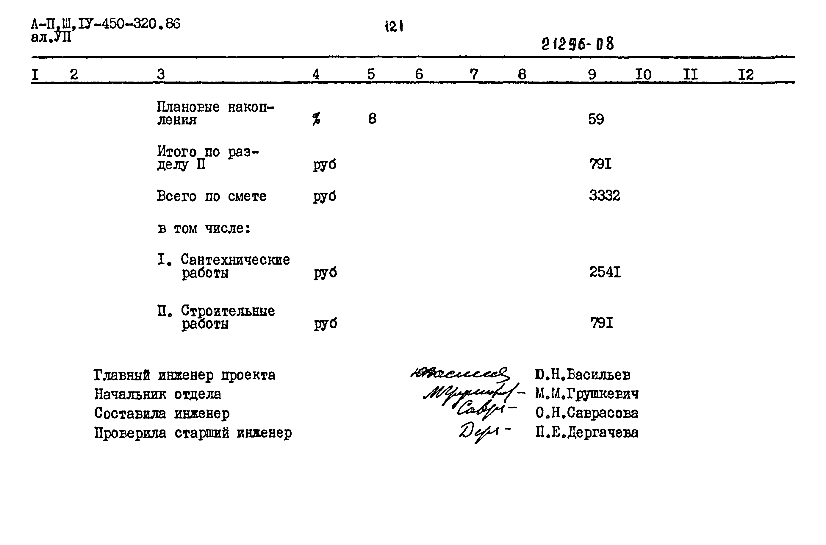 Типовой проект А-II,III,IV-450-320.86