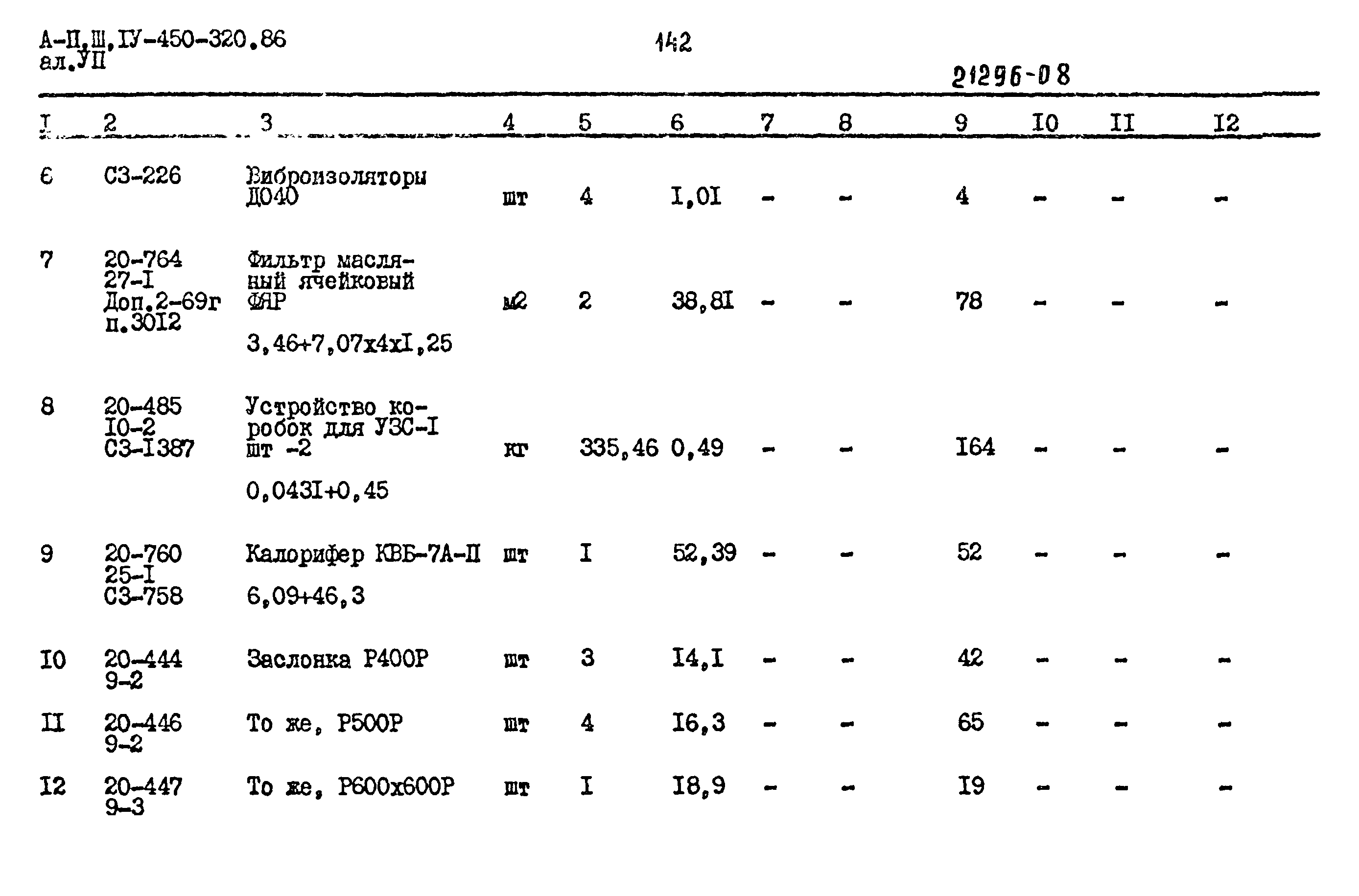 Типовой проект А-II,III,IV-450-320.86