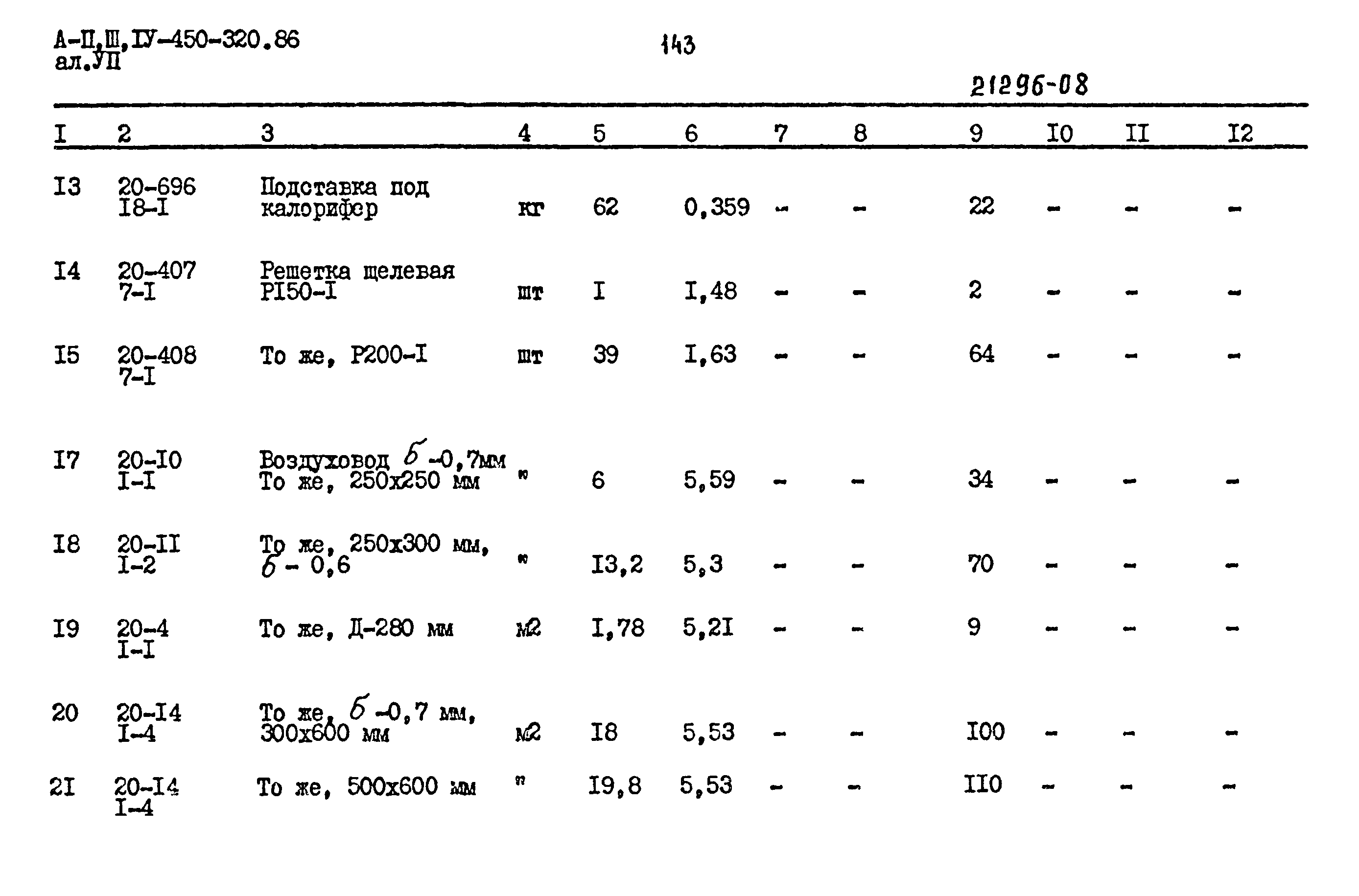 Типовой проект А-II,III,IV-450-320.86