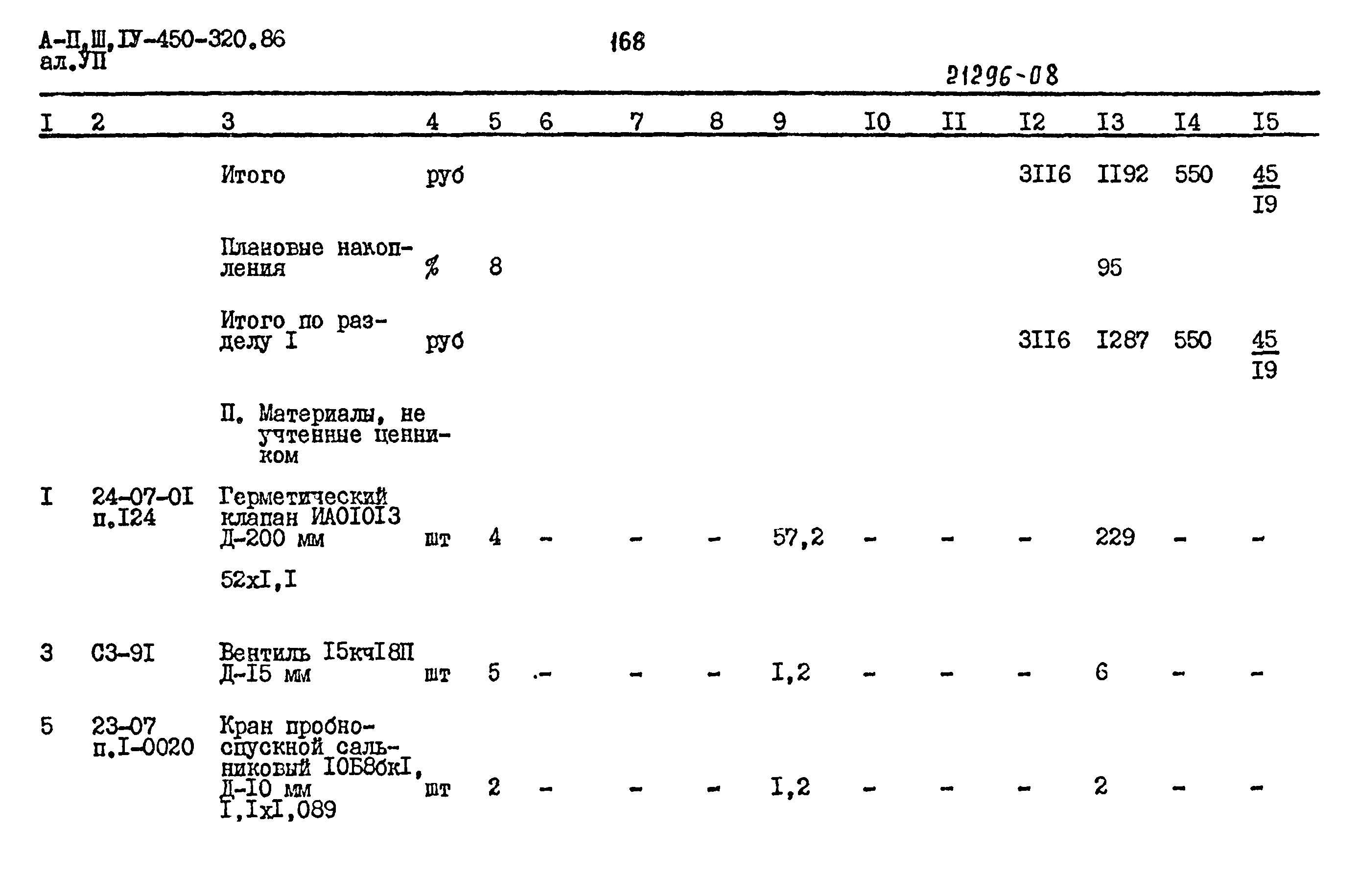 Типовой проект А-II,III,IV-450-320.86