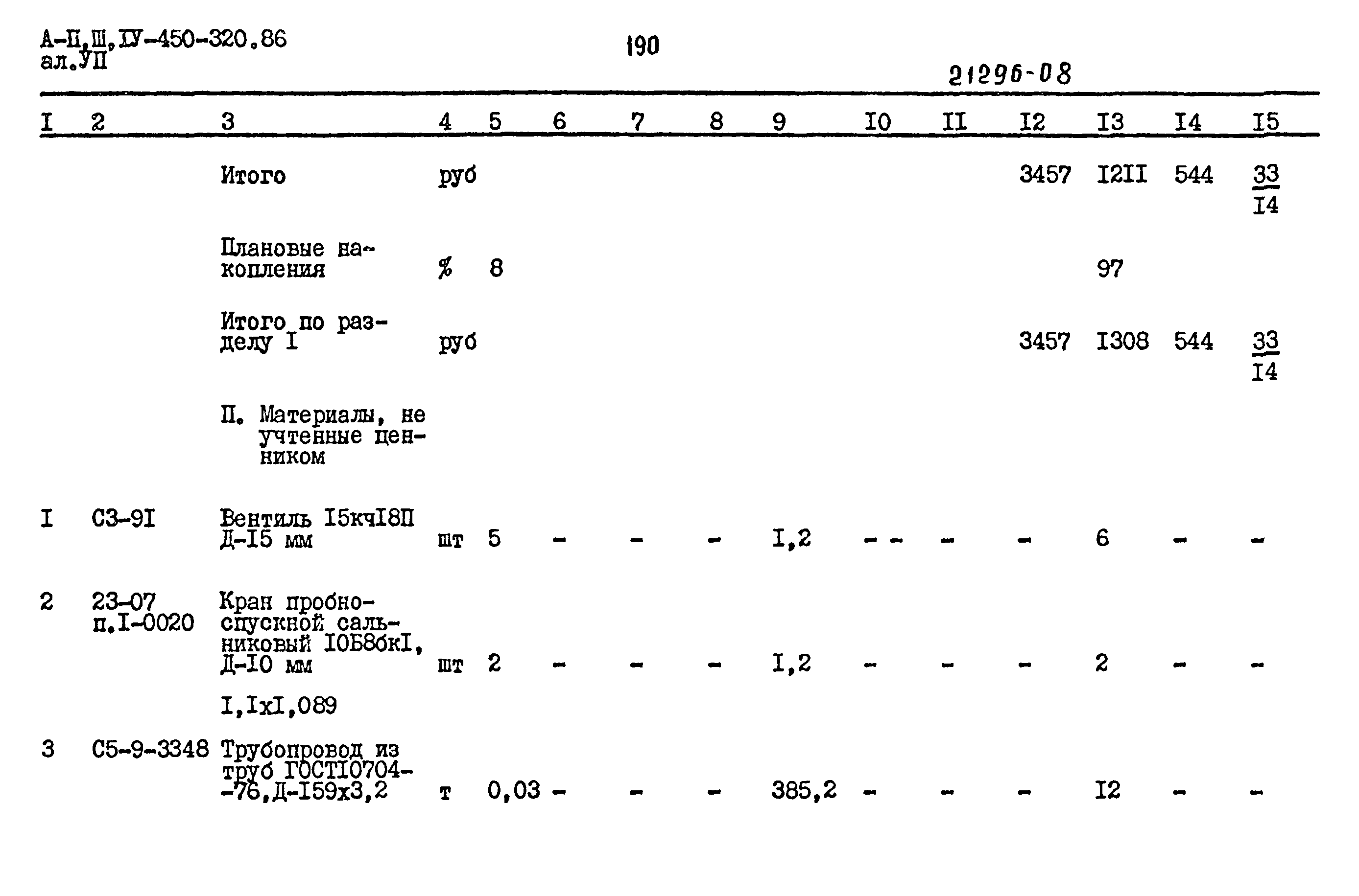 Типовой проект А-II,III,IV-450-320.86