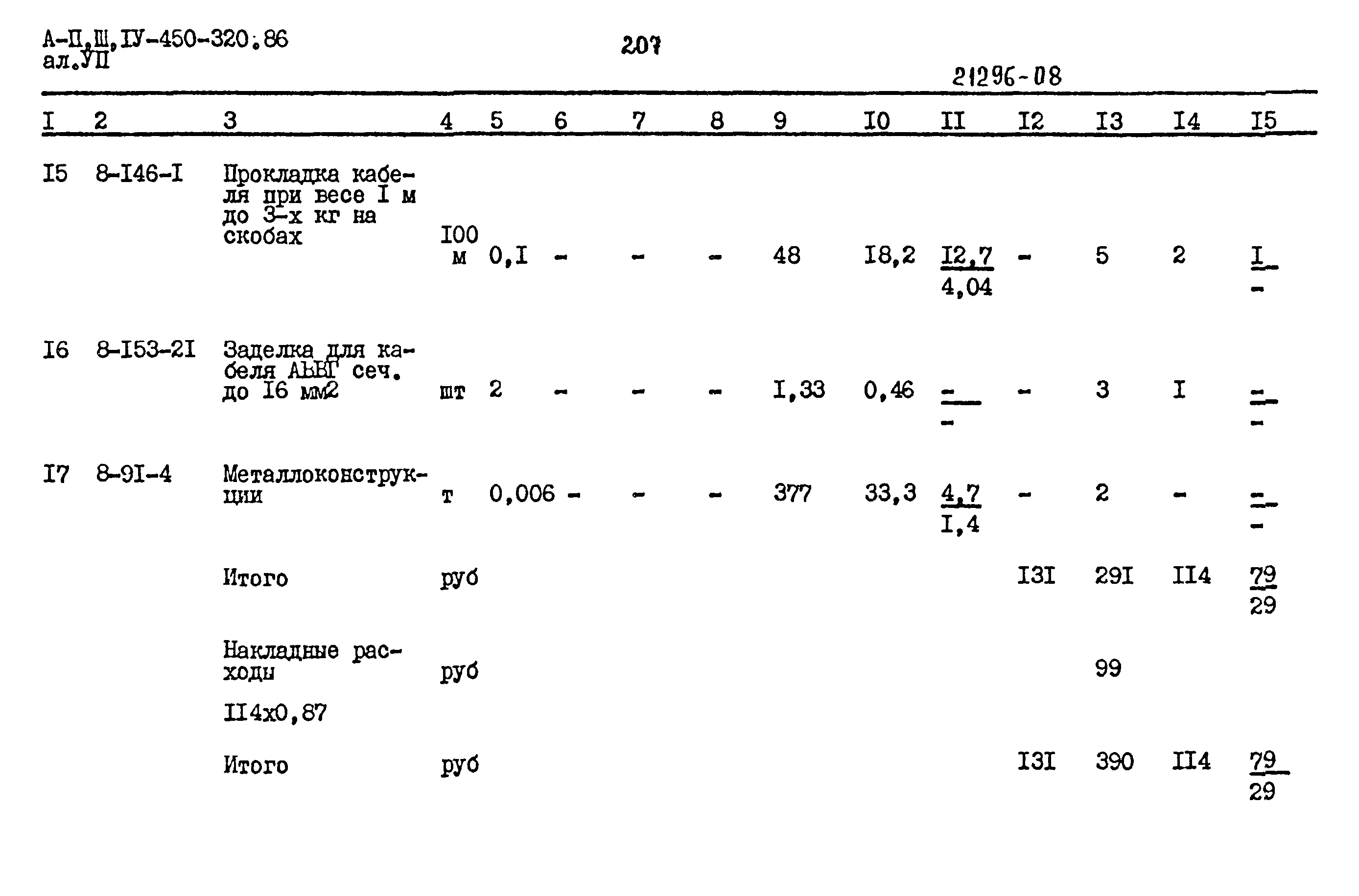 Типовой проект А-II,III,IV-450-320.86