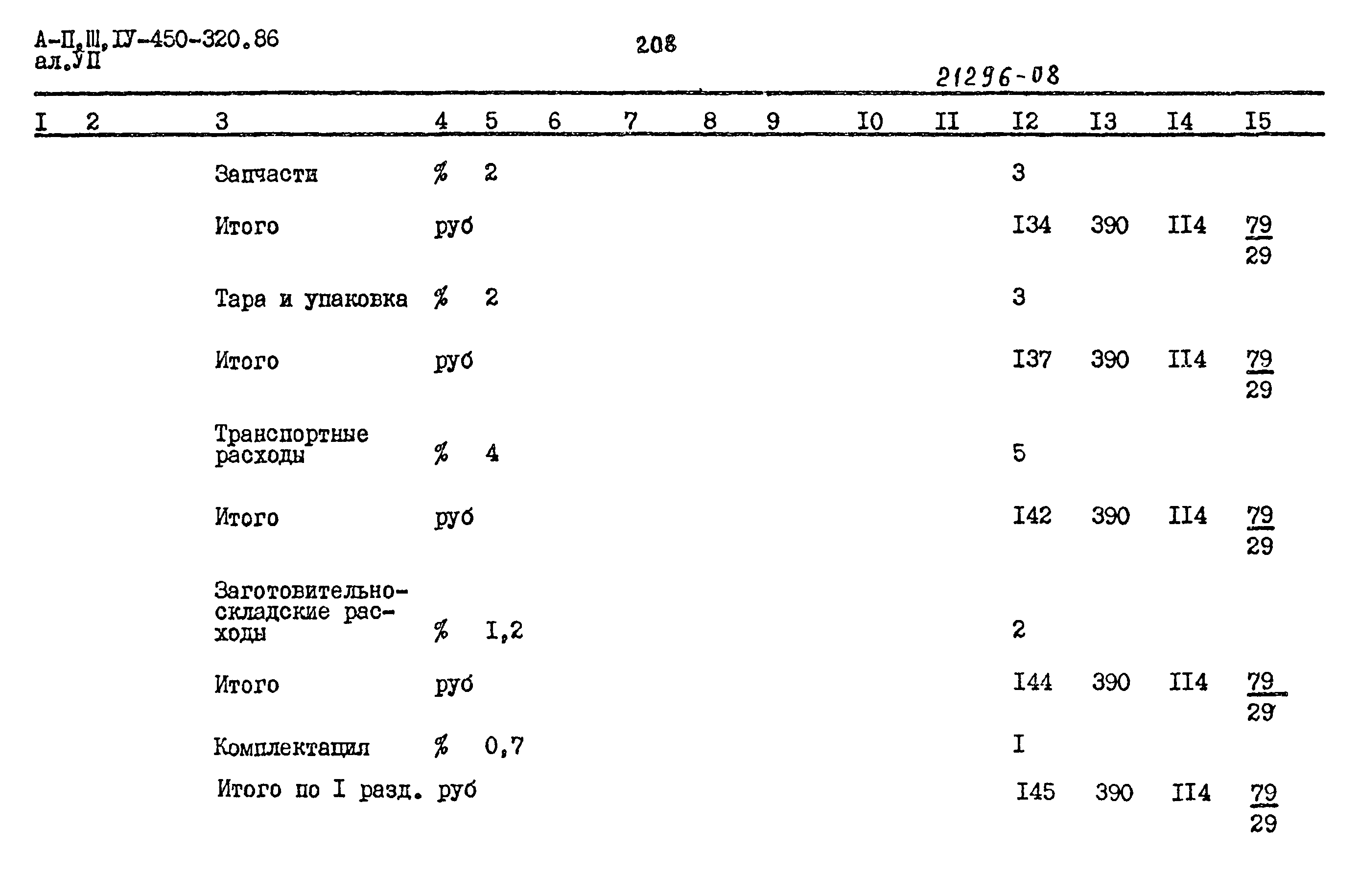 Типовой проект А-II,III,IV-450-320.86