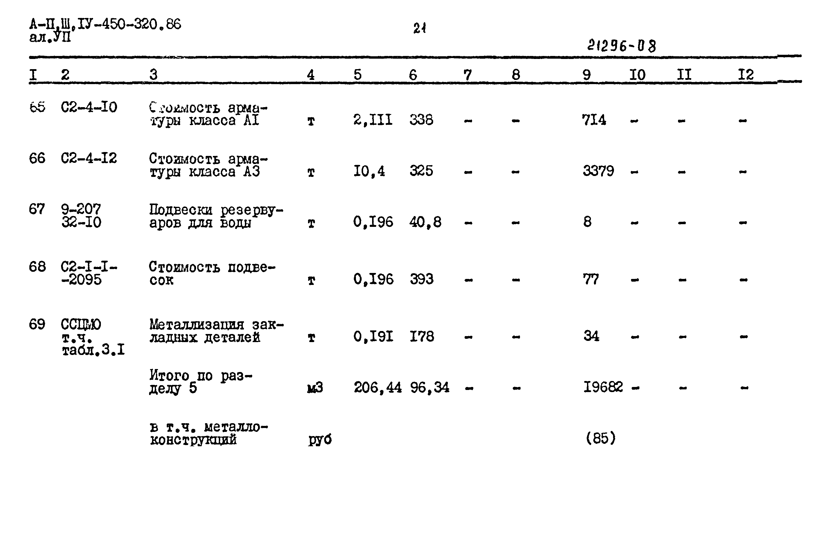 Типовой проект А-II,III,IV-450-320.86