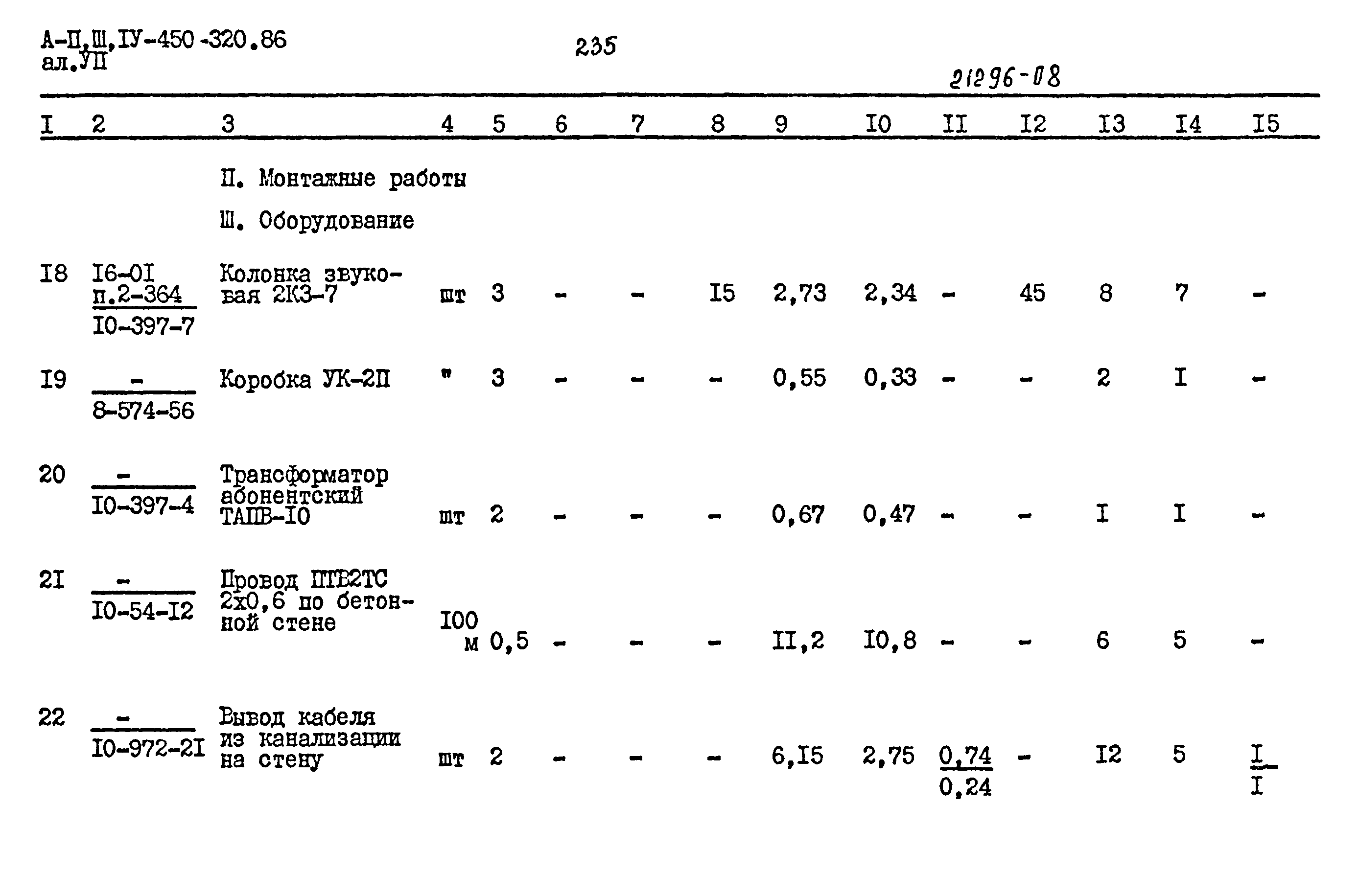 Типовой проект А-II,III,IV-450-320.86