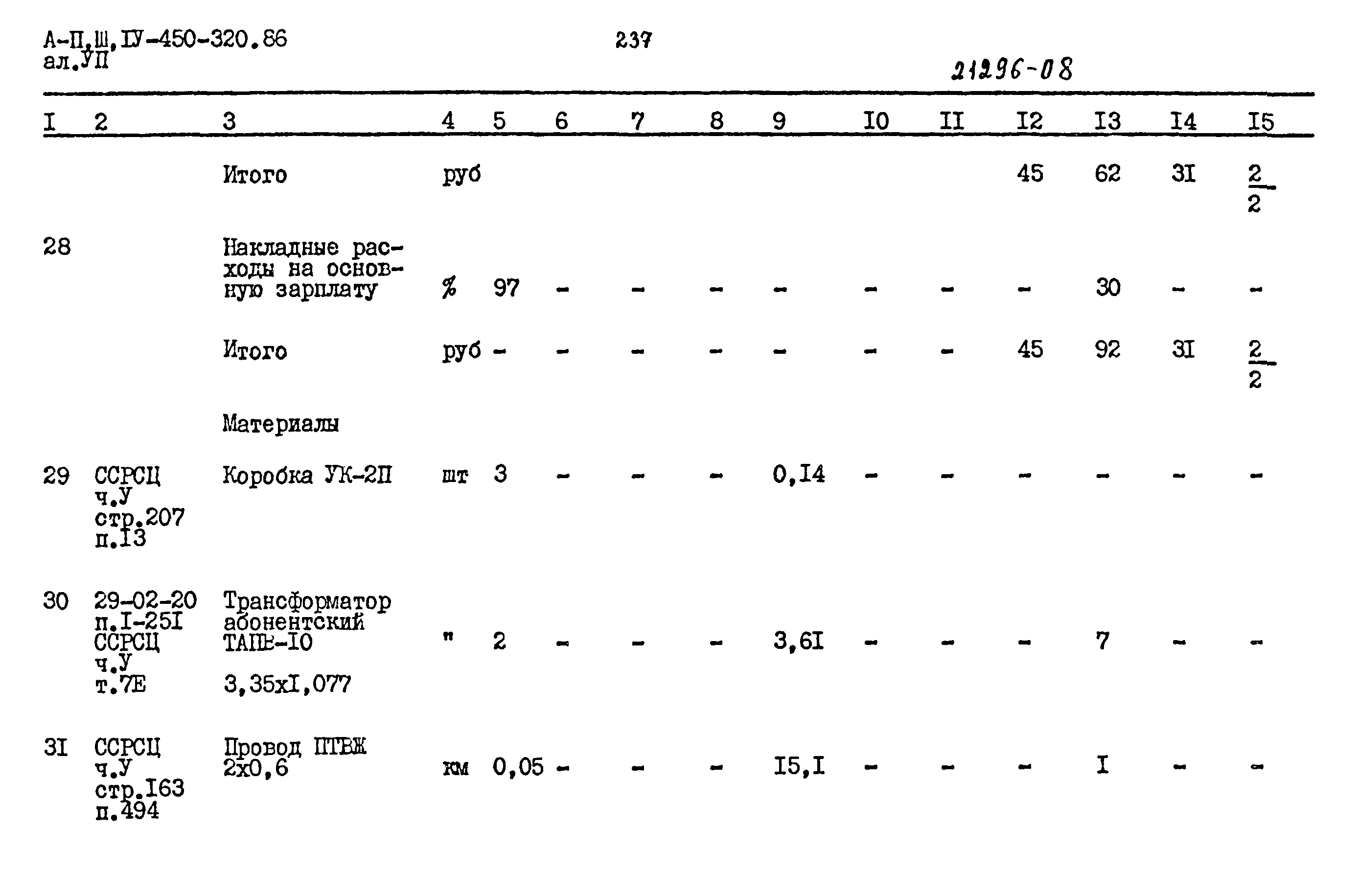 Типовой проект А-II,III,IV-450-320.86