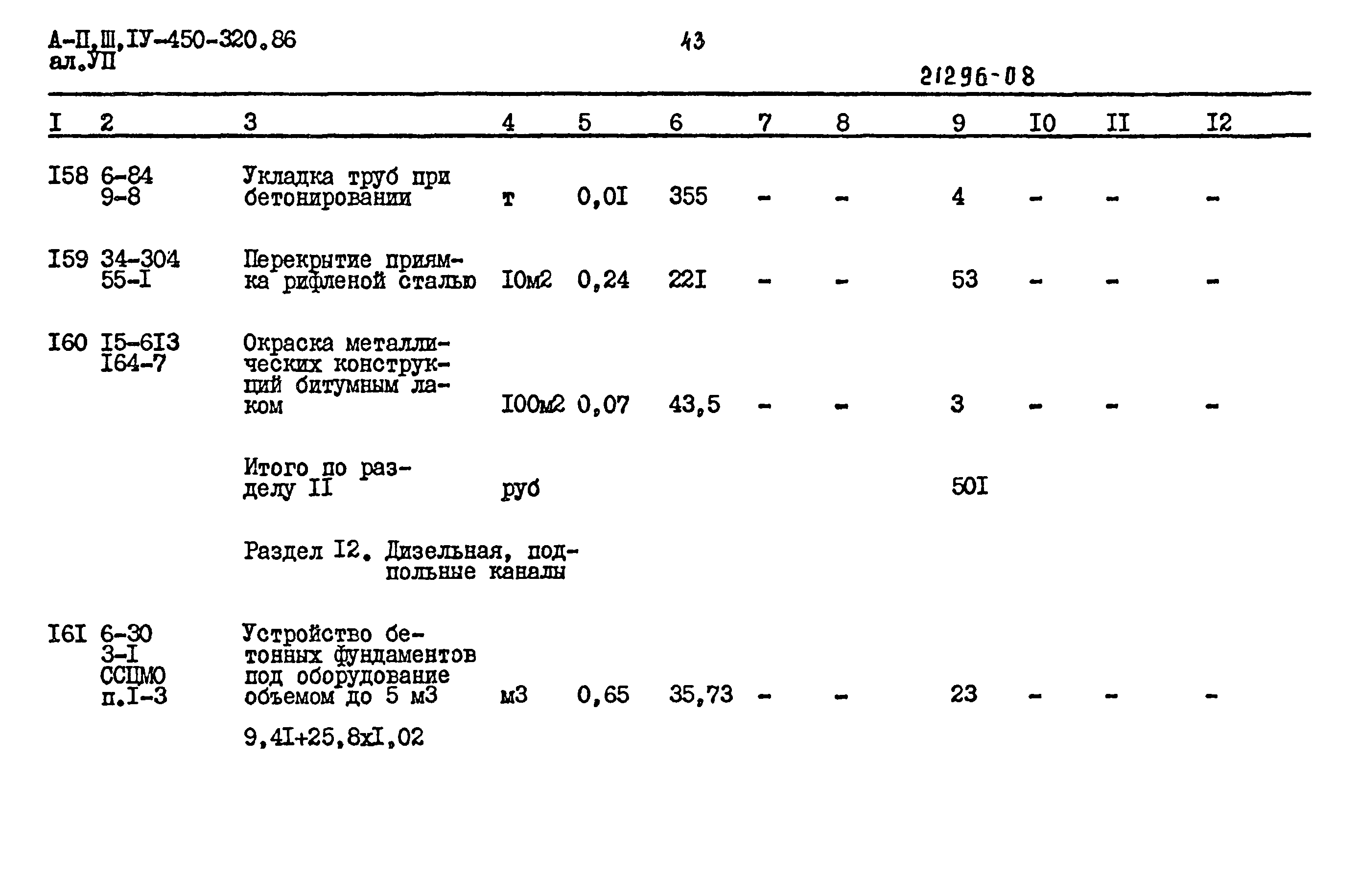 Типовой проект А-II,III,IV-450-320.86