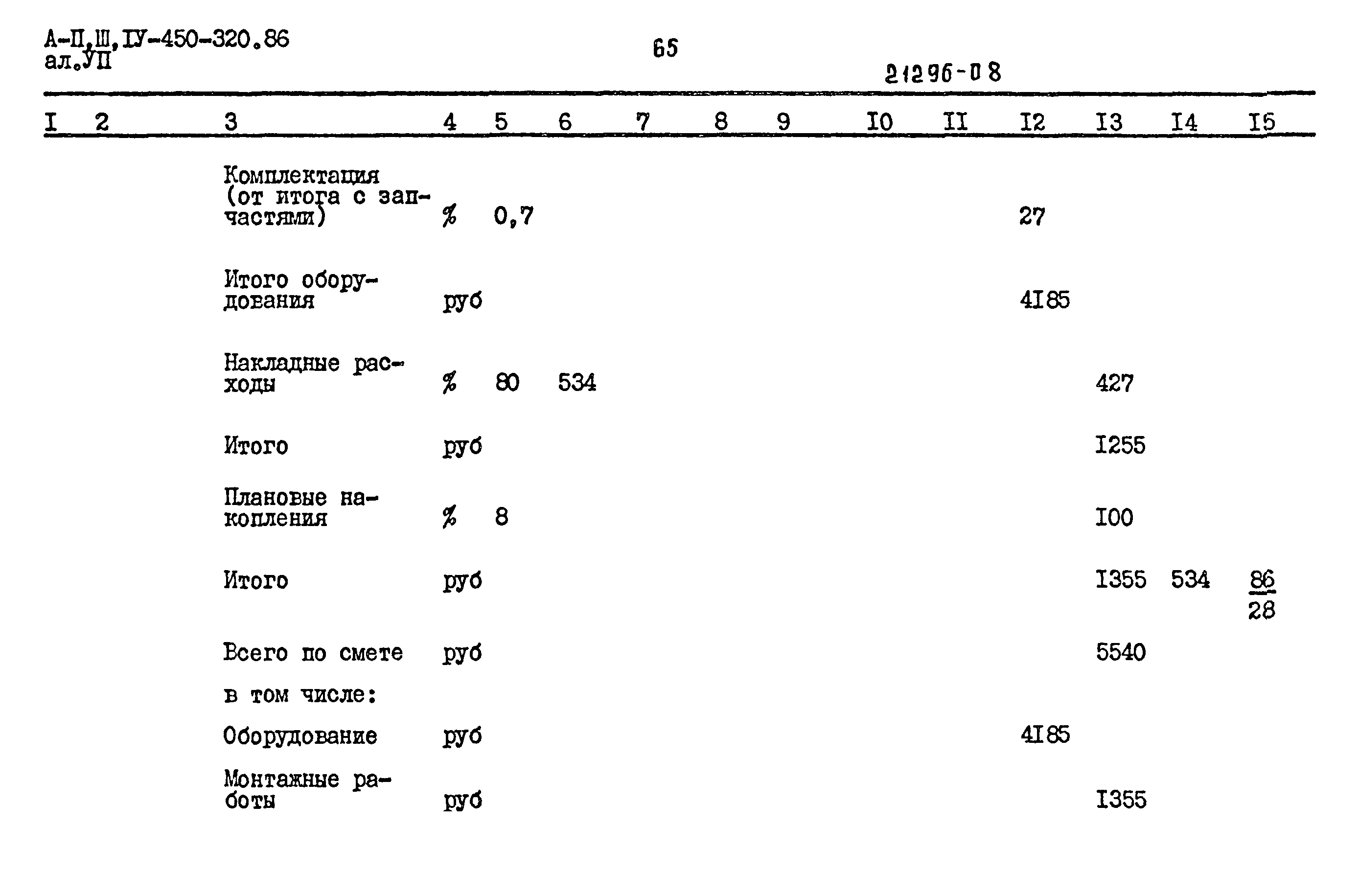 Типовой проект А-II,III,IV-450-320.86