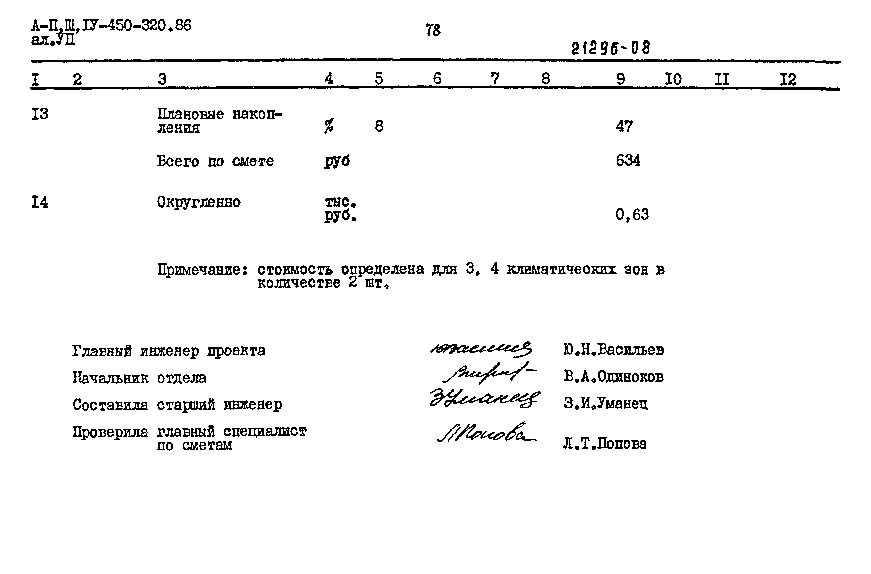 Типовой проект А-II,III,IV-450-320.86