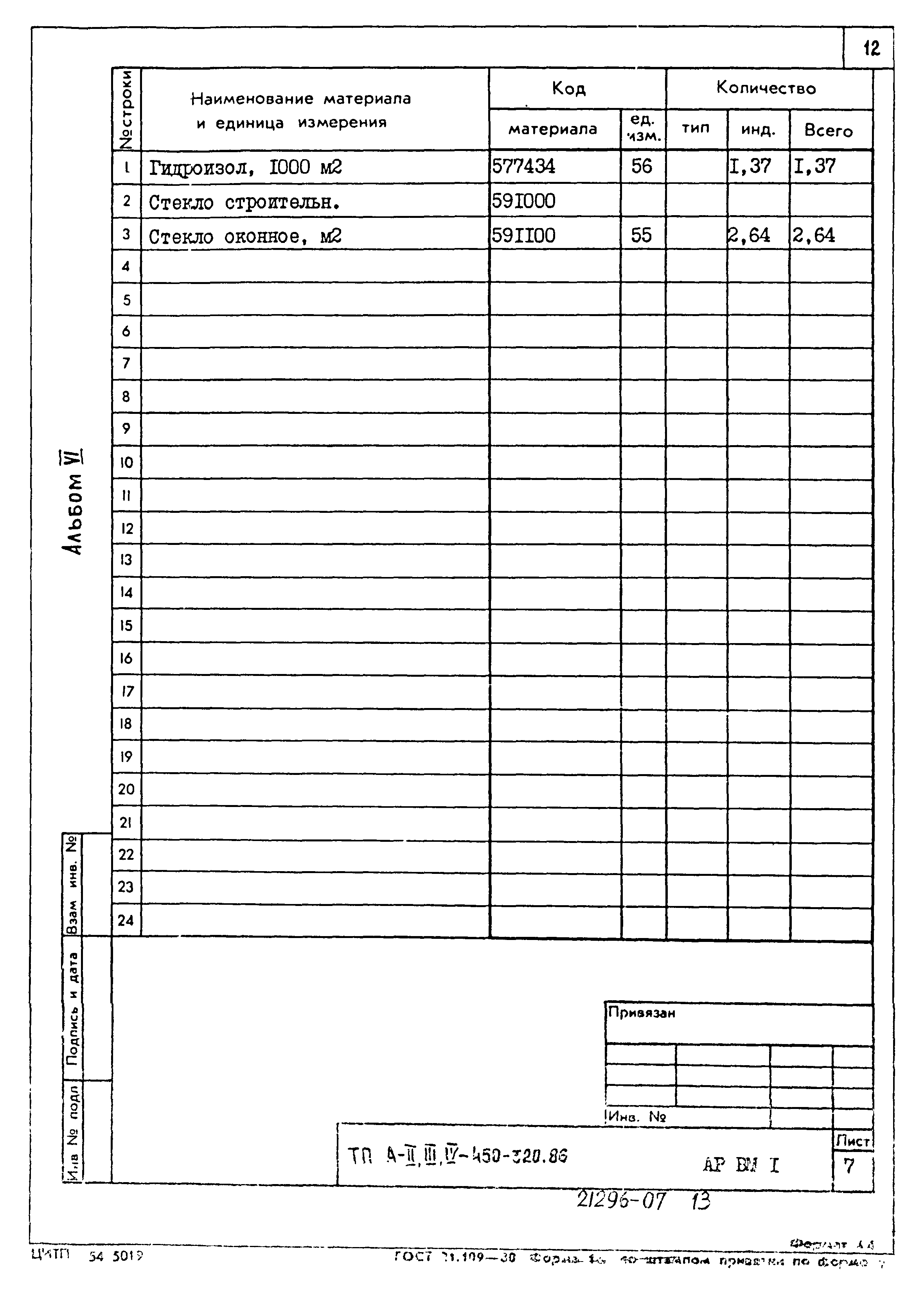 Типовой проект А-II,III,IV-450-320.86