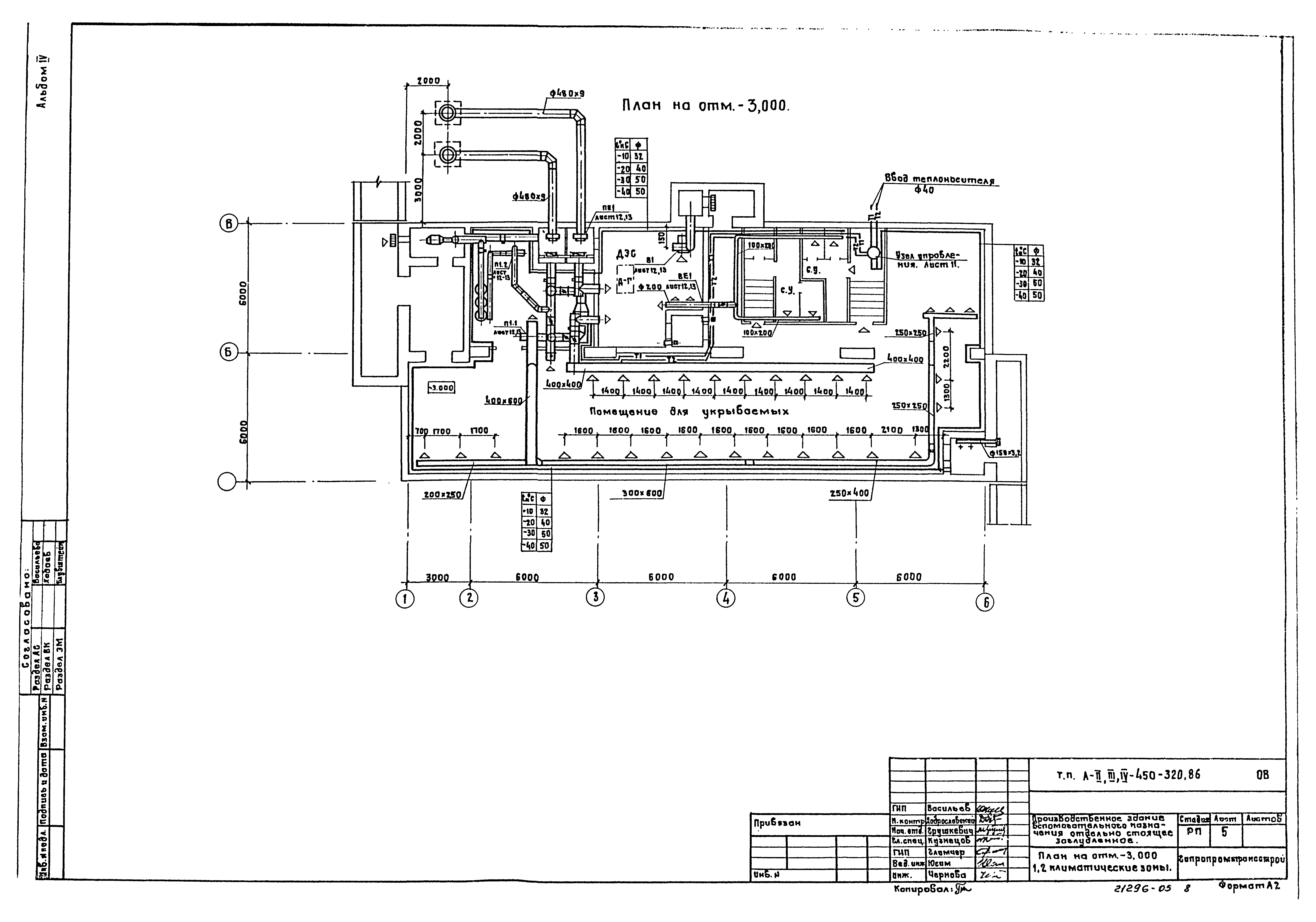 Типовой проект А-II,III,IV-450-320.86