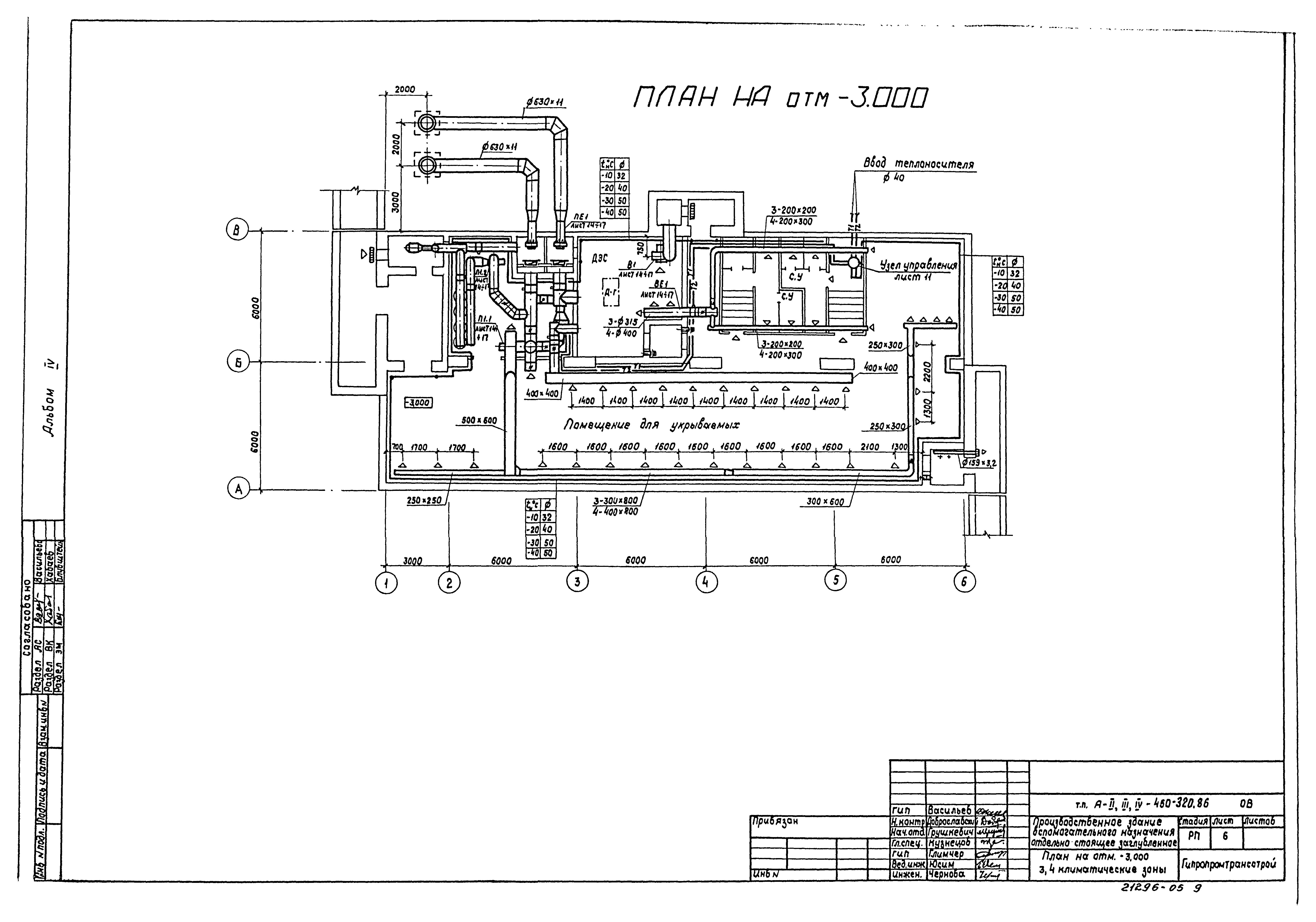 Типовой проект А-II,III,IV-450-320.86