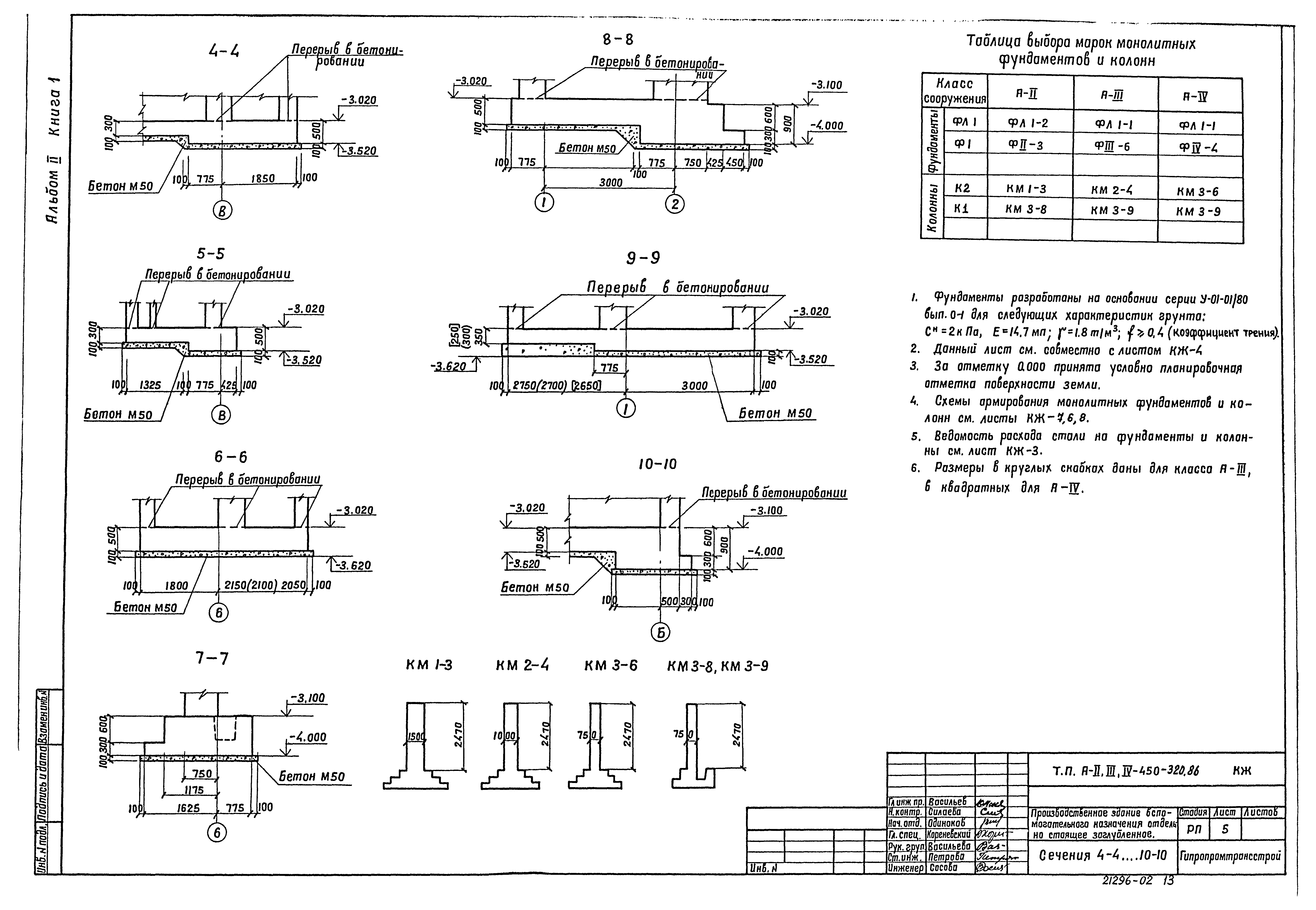 Типовой проект А-II,III,IV-450-320.86
