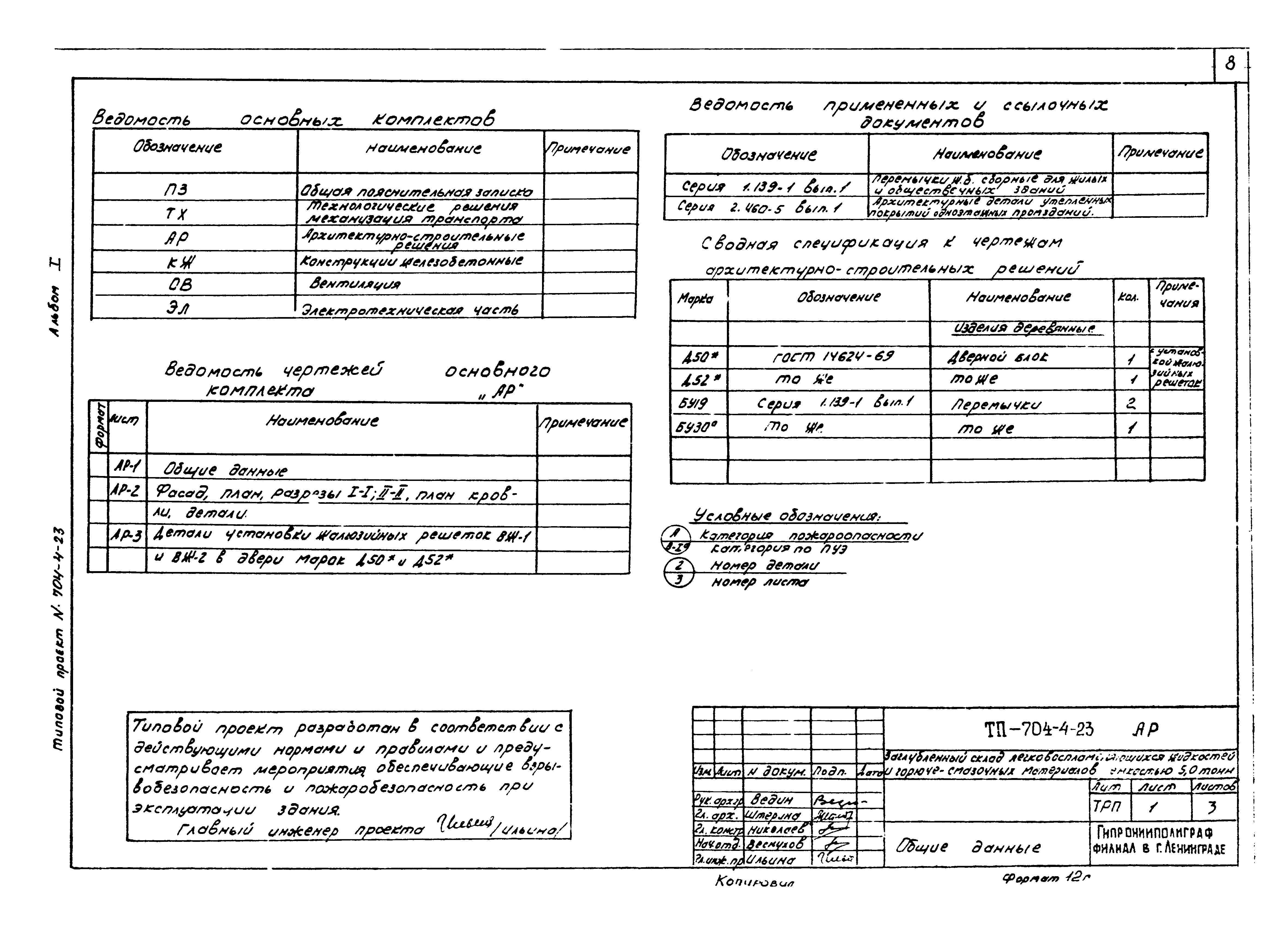 Типовой проект 704-4-23