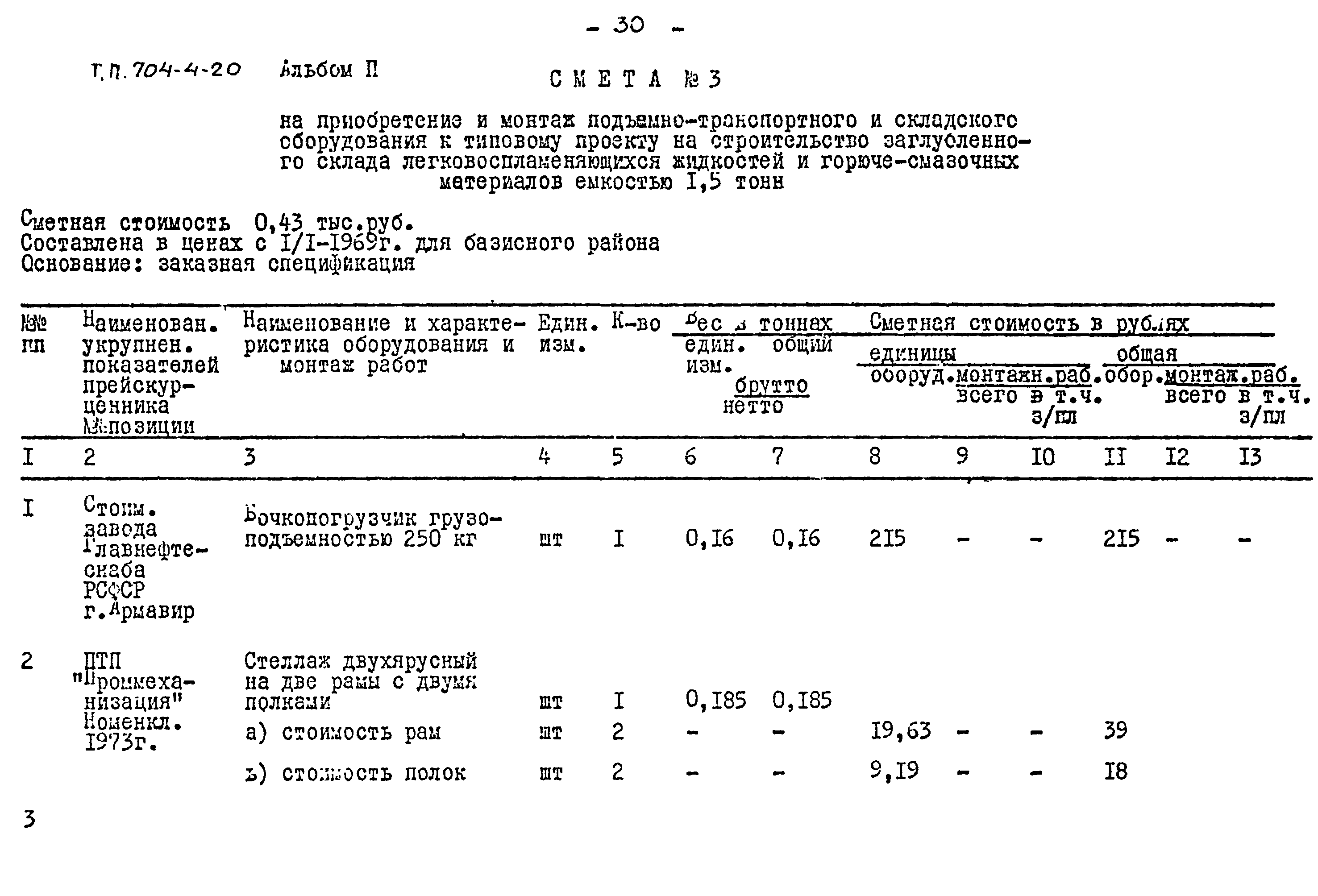 Типовой проект 704-4-20