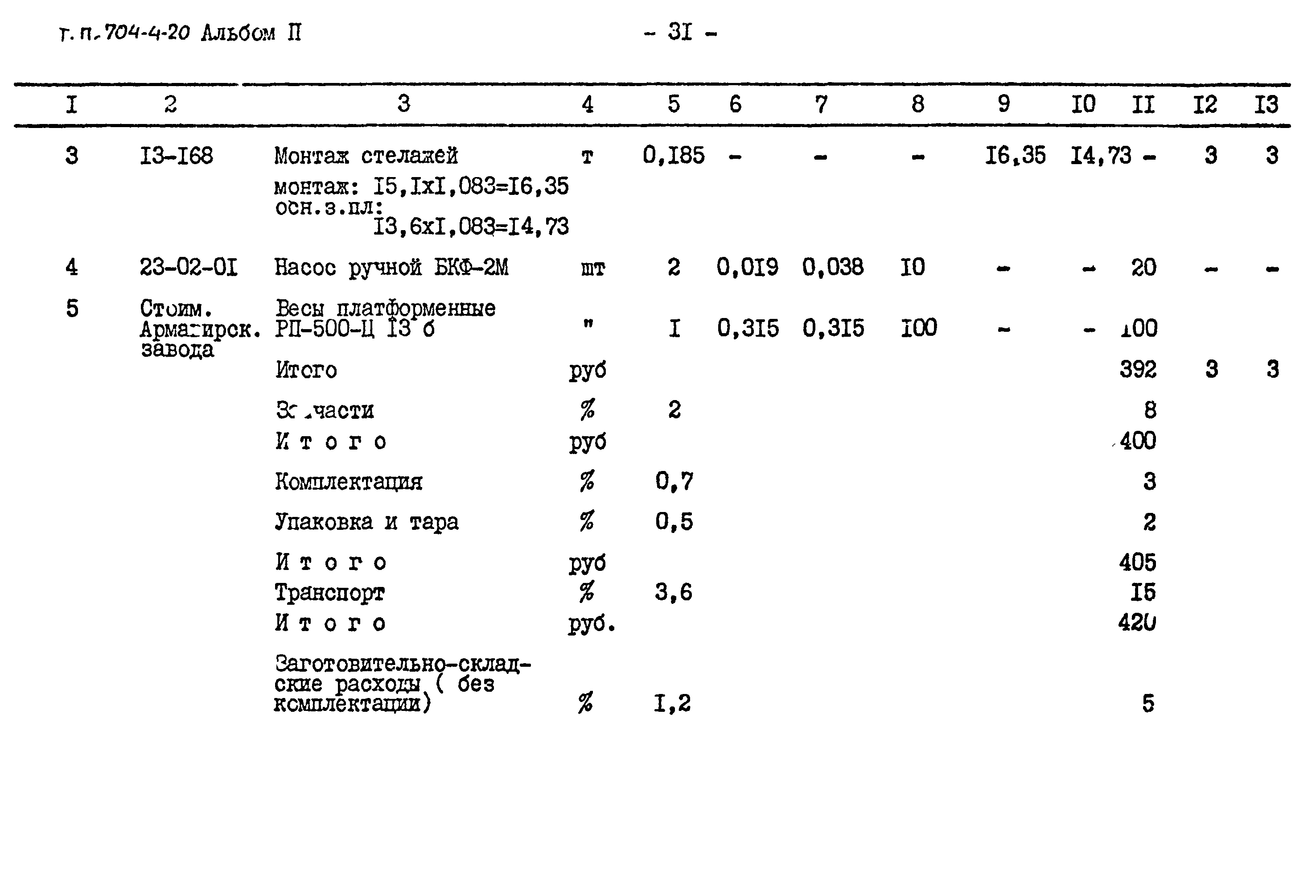 Типовой проект 704-4-20