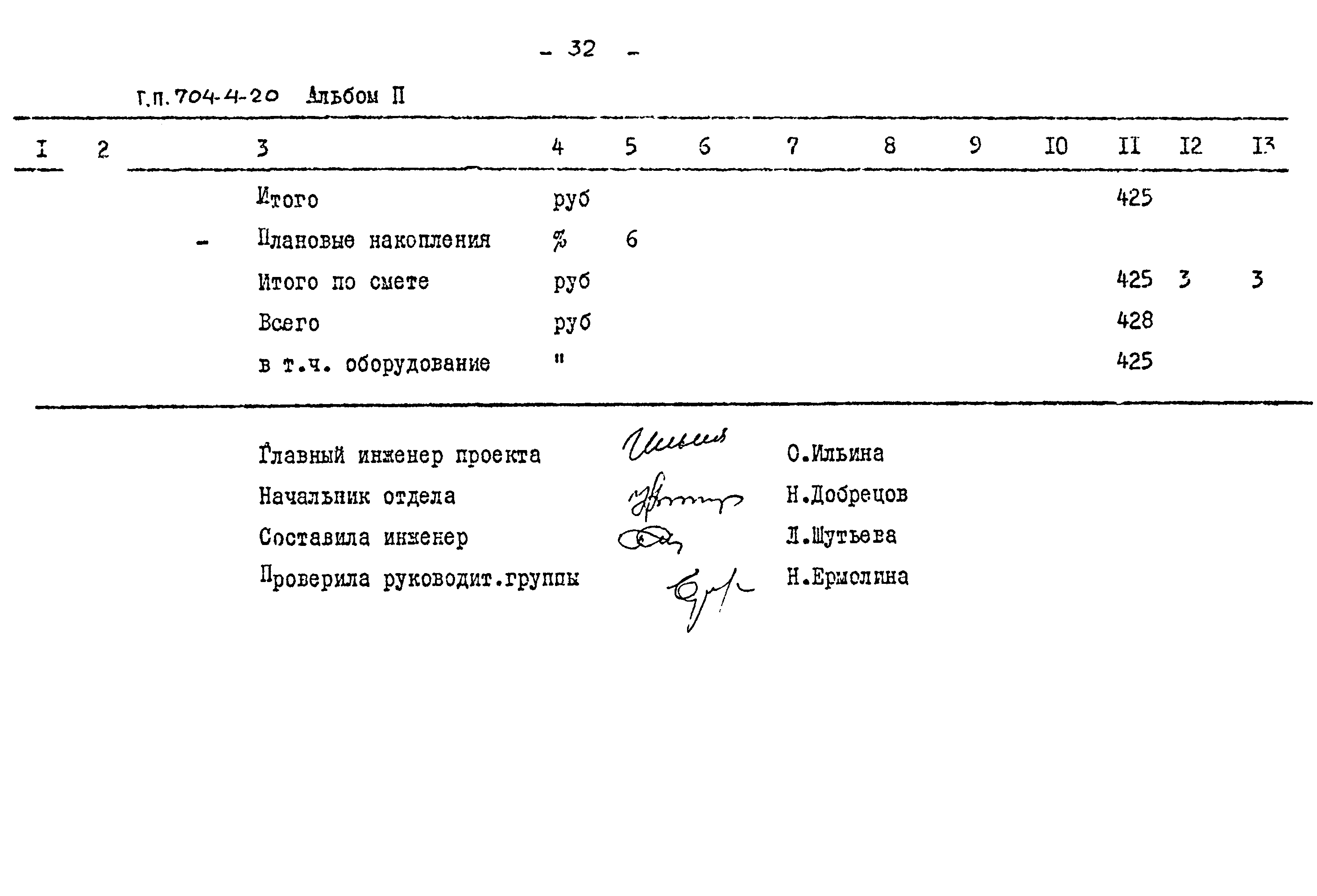 Типовой проект 704-4-20