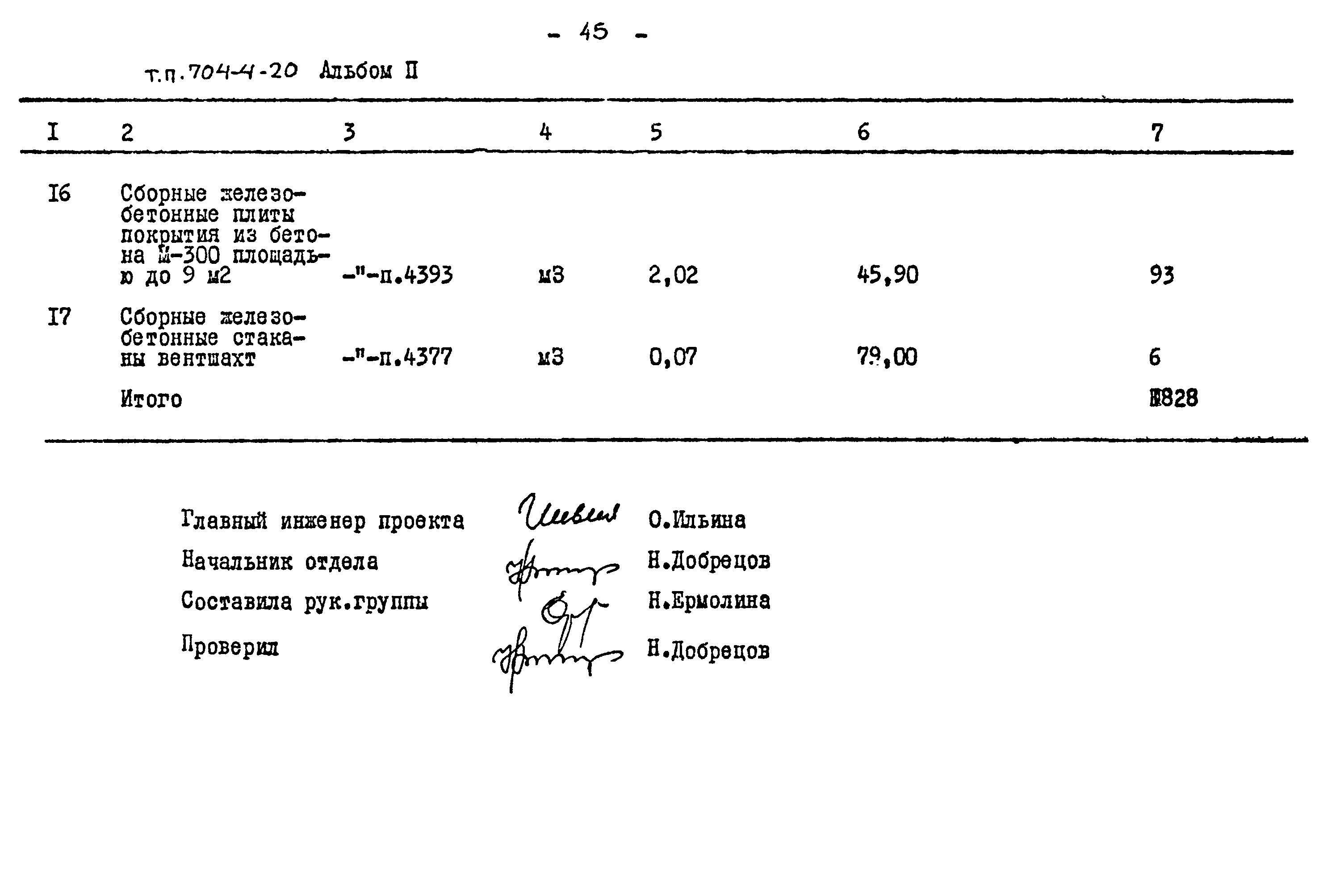 Типовой проект 704-4-20