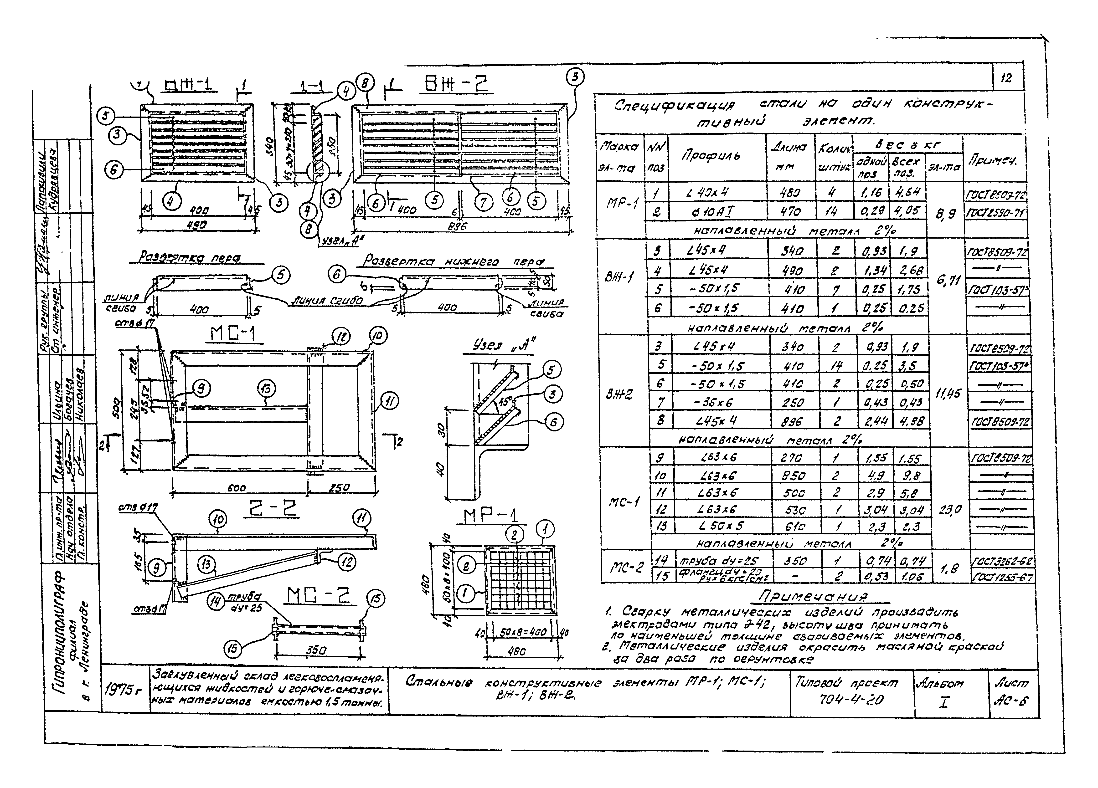 Типовой проект 704-4-20
