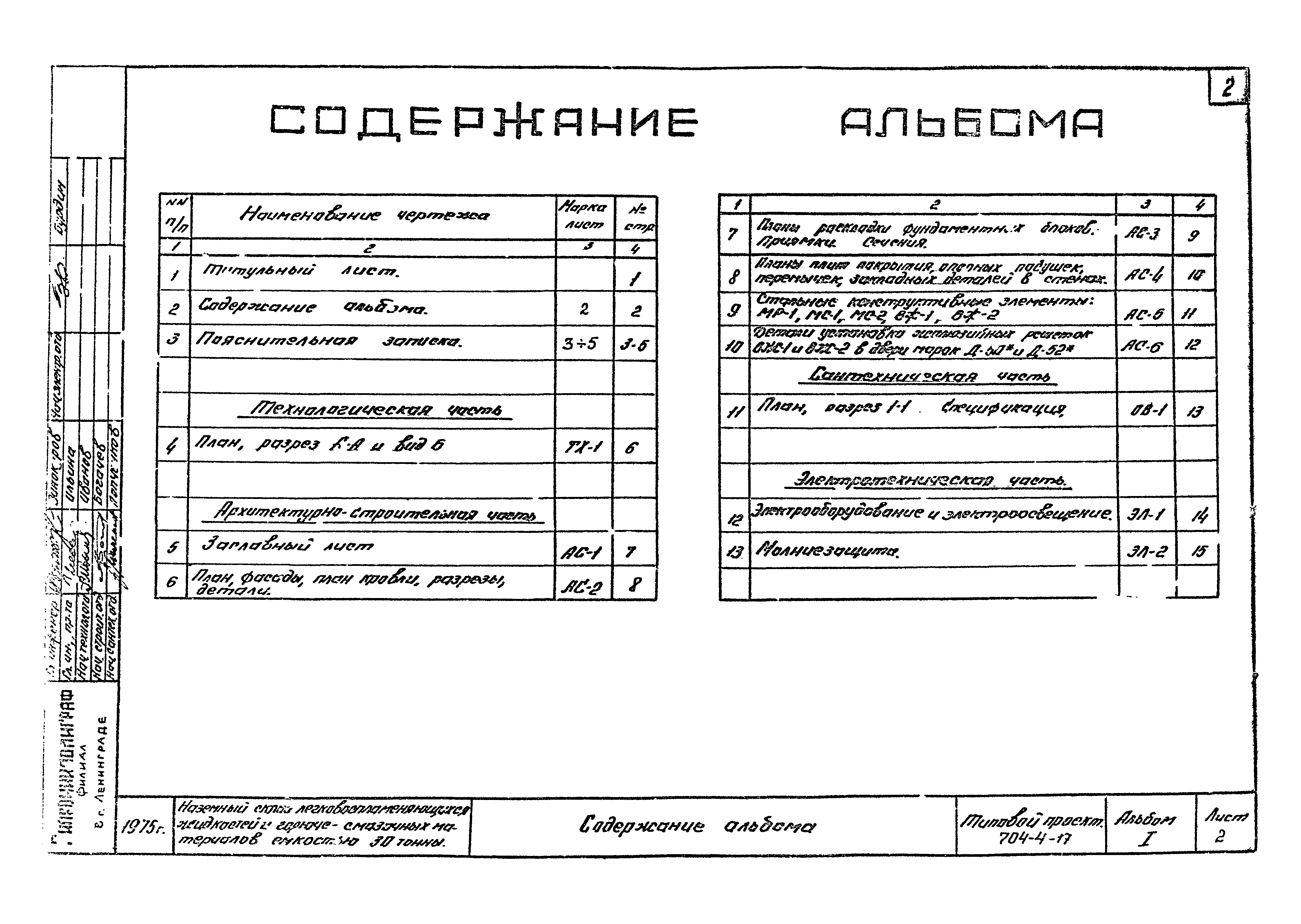 Типовой проект 704-4-17
