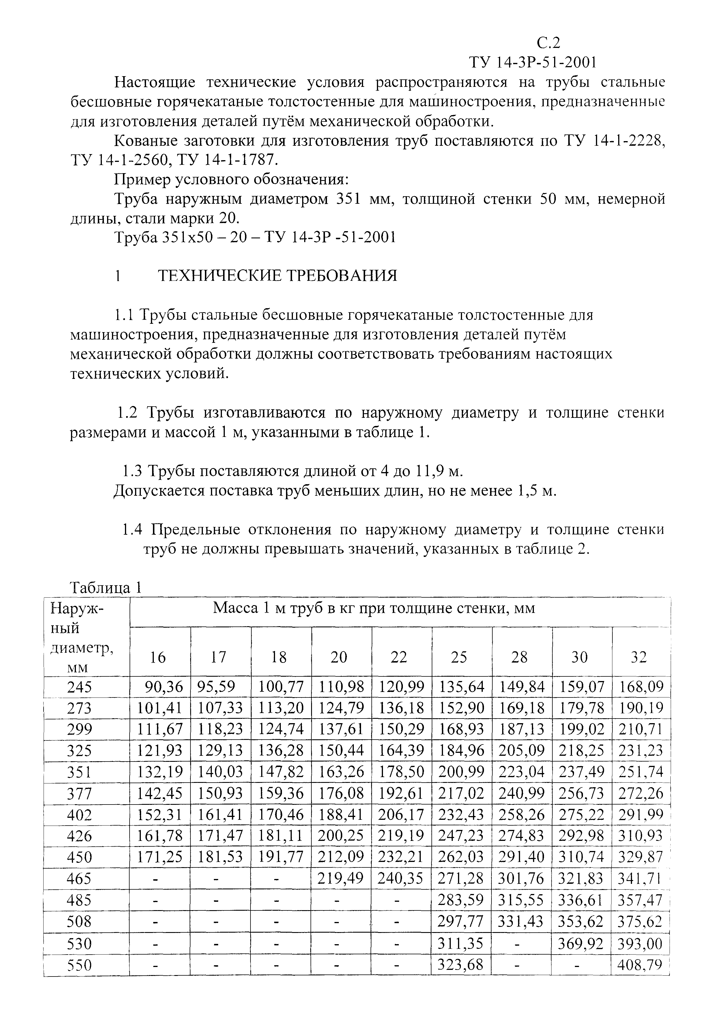 ТУ 14-3Р-51-2001