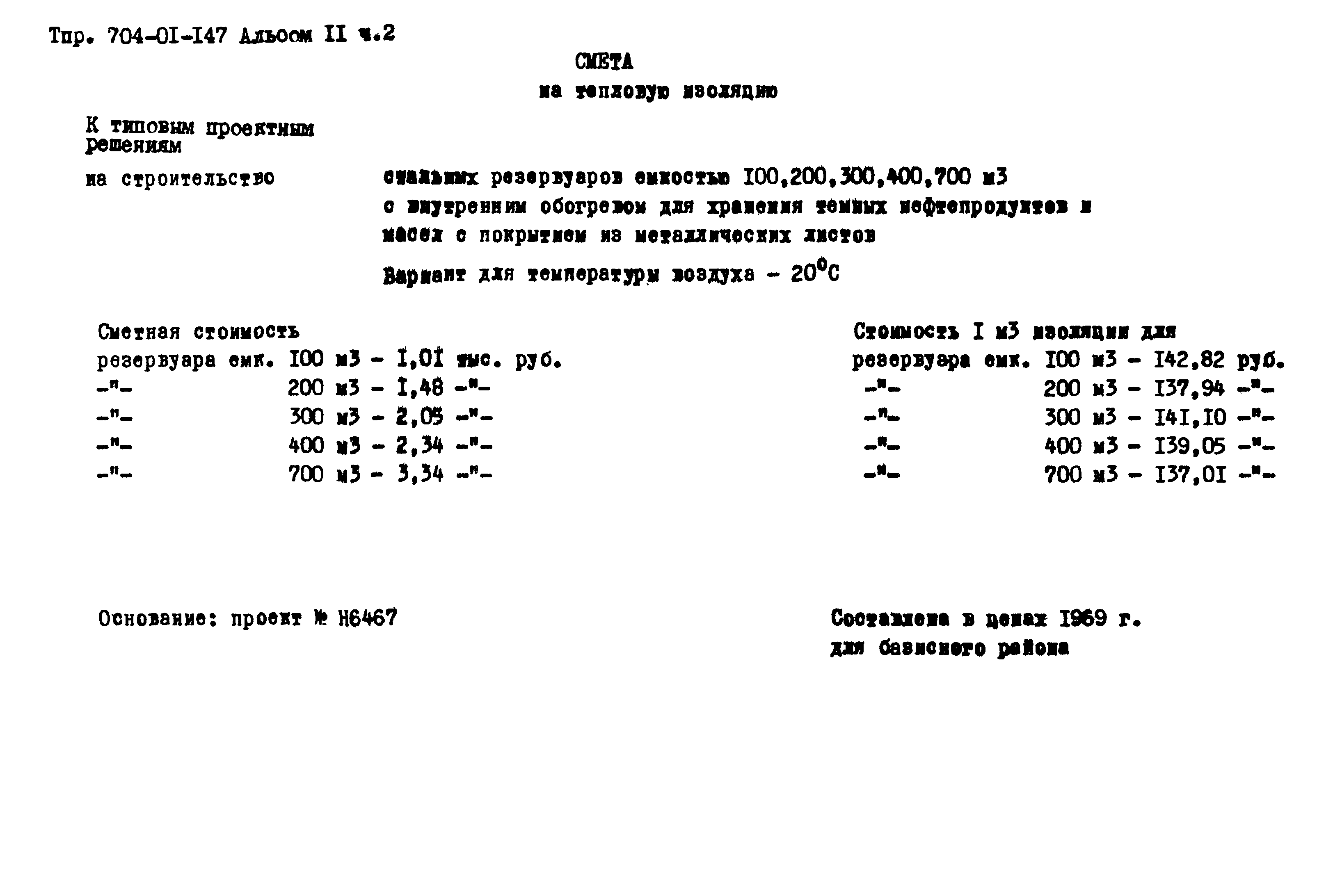 Типовые проектные решения 704-01-147