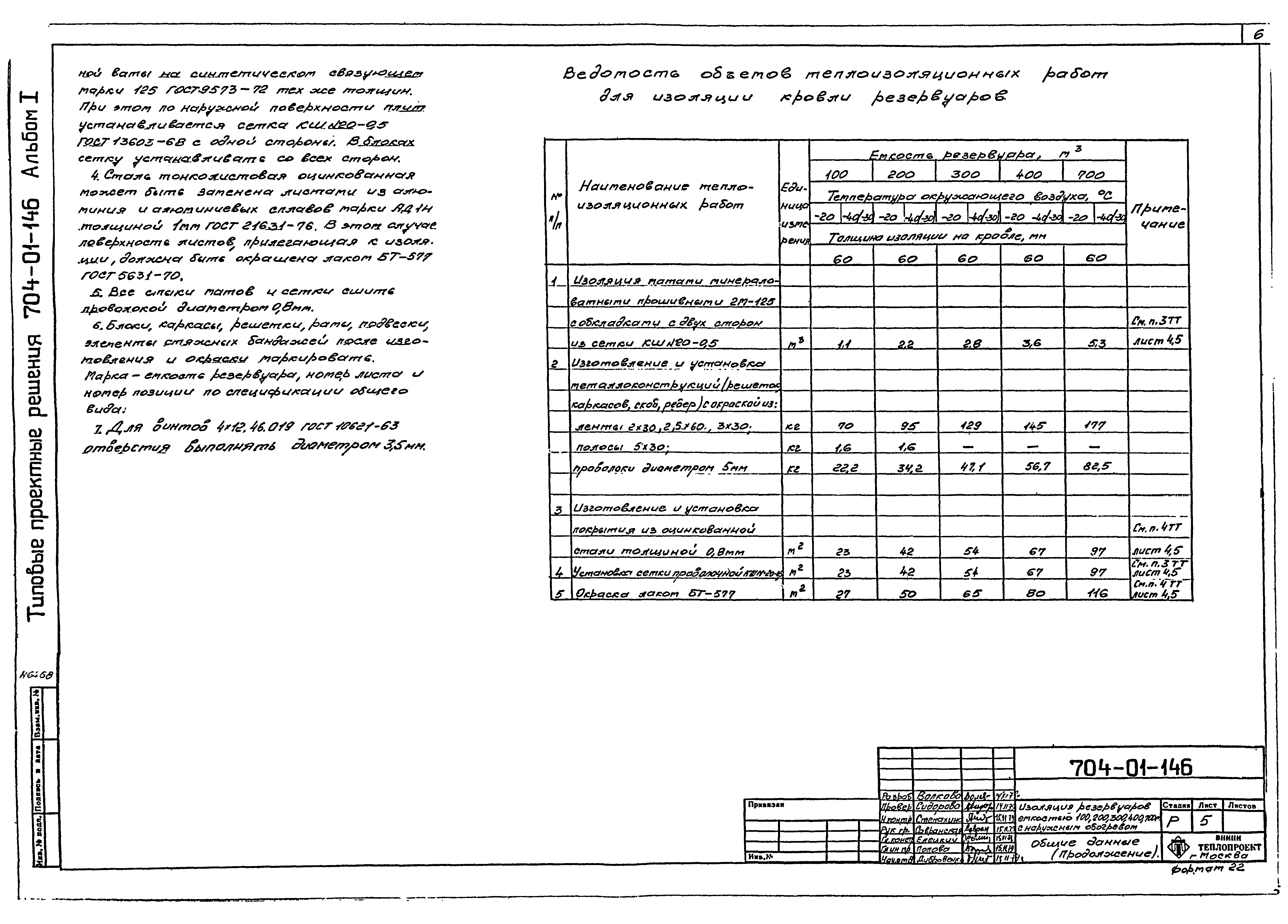 Типовые проектные решения 704-01-146