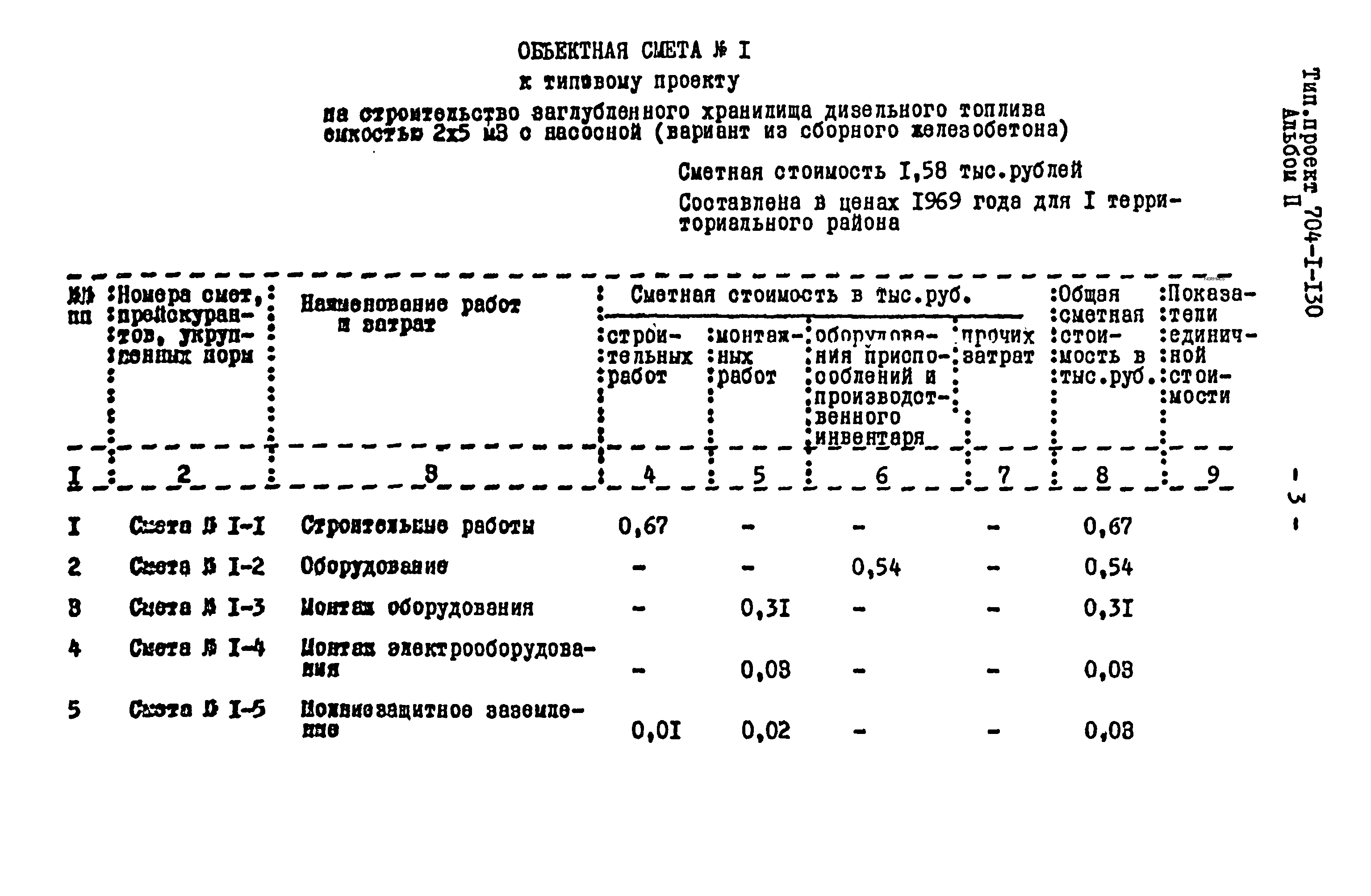 Типовой проект 704-1-130
