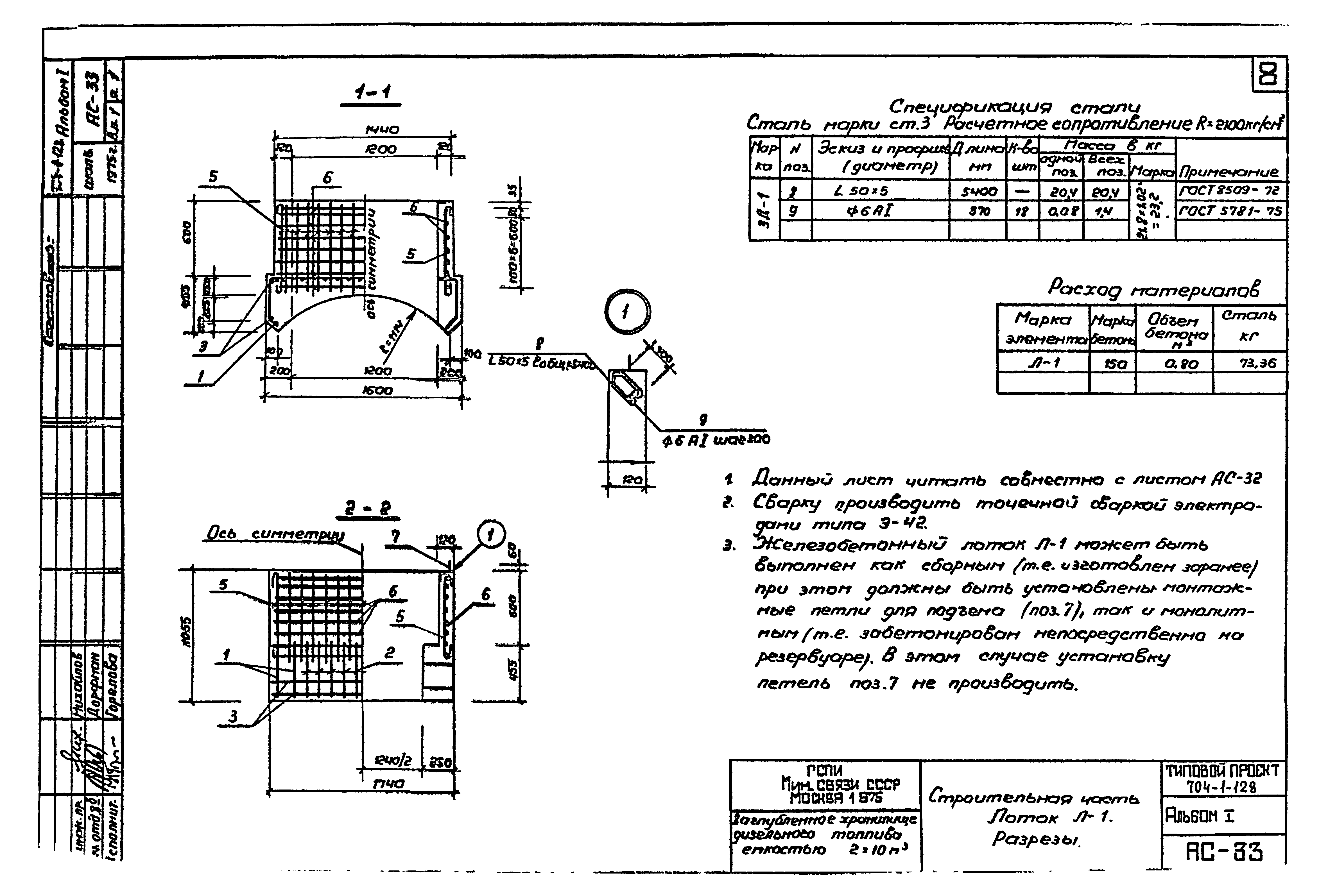 Типовой проект 704-1-128